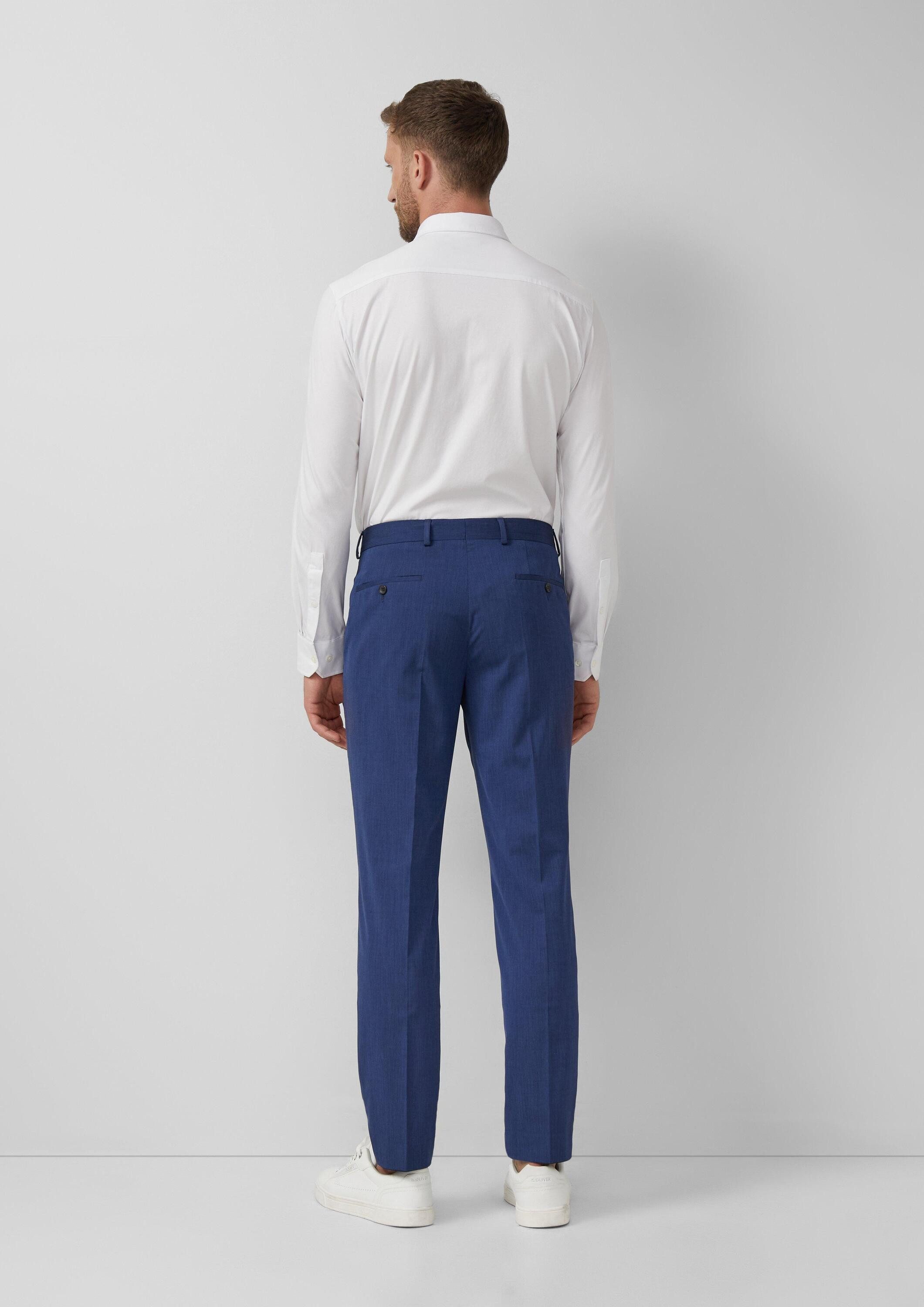 s.Oliver Chinos Hose S.OPURE s.O PURE: Anzughose mit feiner Webstruktur