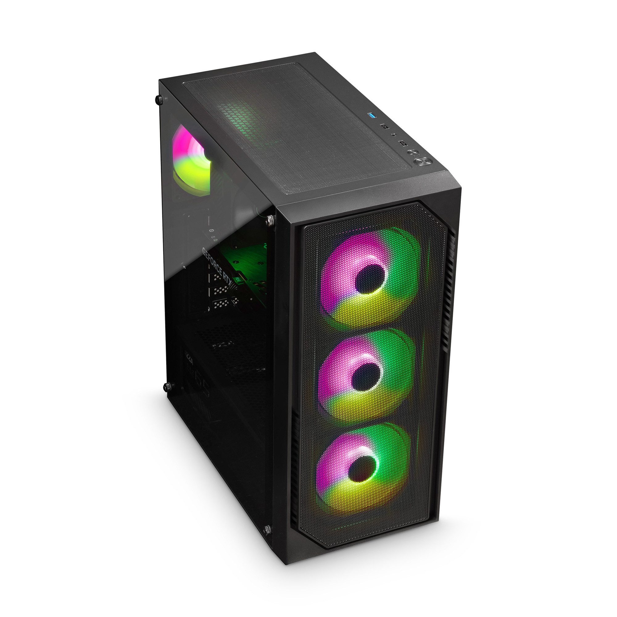 cybernerds P10 Pro AMD Ryzen 5 5500 RTX 5060 RGB Gaming PC (AMD Ryzen 5 5500, GeForce RTX 5060, 16 GB RAM, 512 GB SSD)