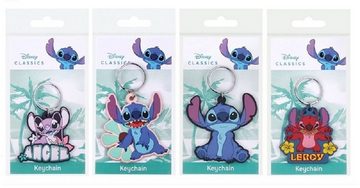 Disney Schlüsselanhänger Schlüsselanhänger Disney Lilo& Stitch Angel, Schlüsselanhänger Haustierschlüsselanhänger Geschenk Hund Frau Herren