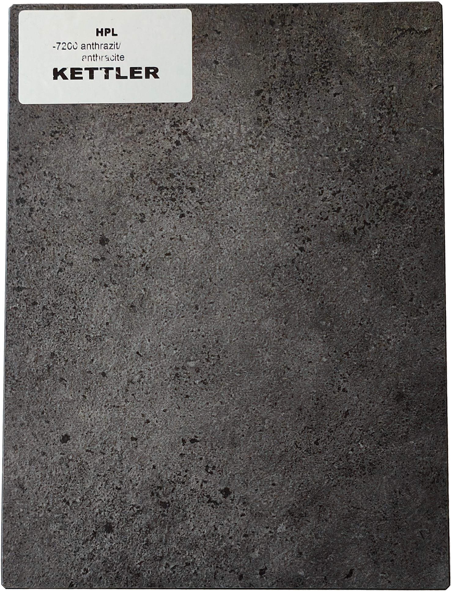 KETTLER Tischplatte HPL Tischplatte 95cm x 95cm x 1,3cm, anthrazit, C Profil