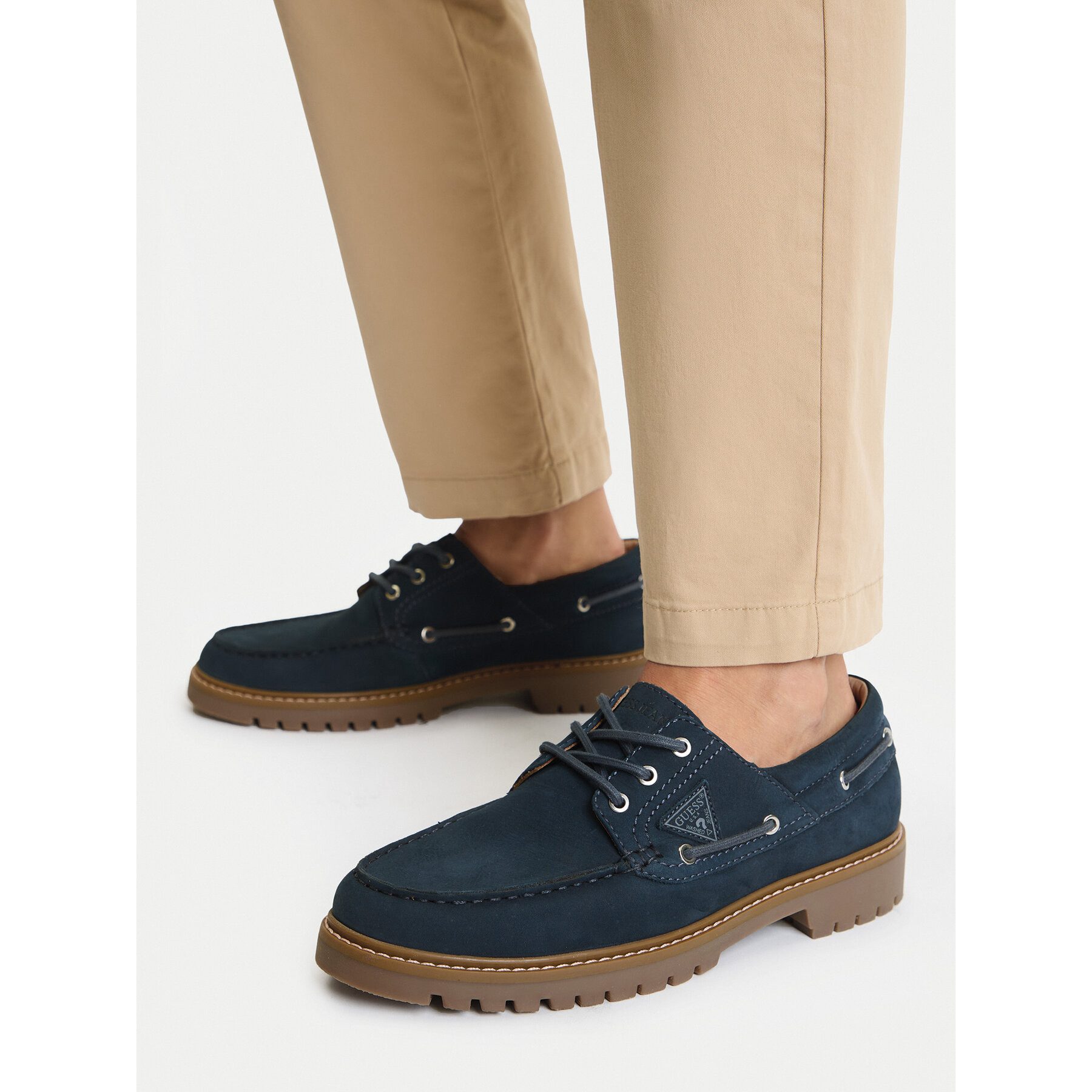 GUESS JEANS Guess Jeans Herren-Sneaker, marineblau, niedrig Stiefel
