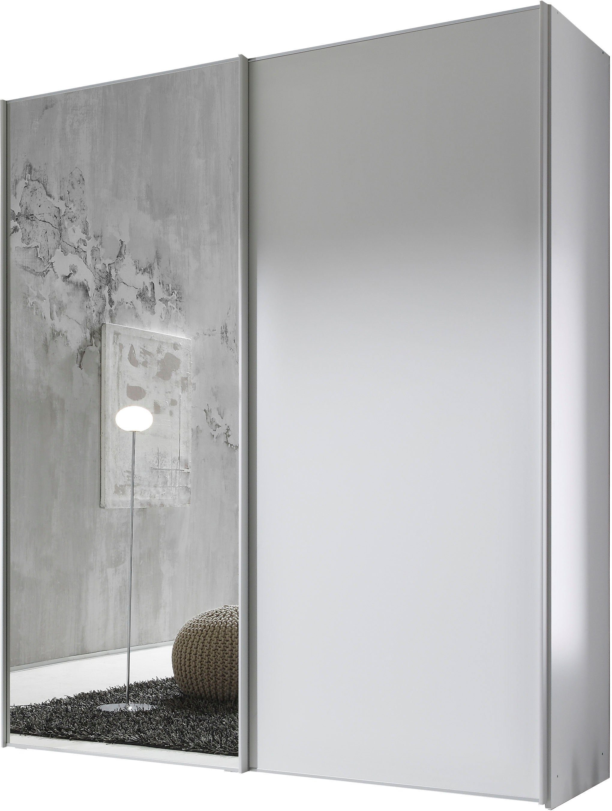 STAUD Schwebetürenschrank Sinfonie Plus, edles Design in hochwertiger Qualität, Made in Germany Mit Spiegeltüre und vier verschiedenen Ausstattungsvarianten