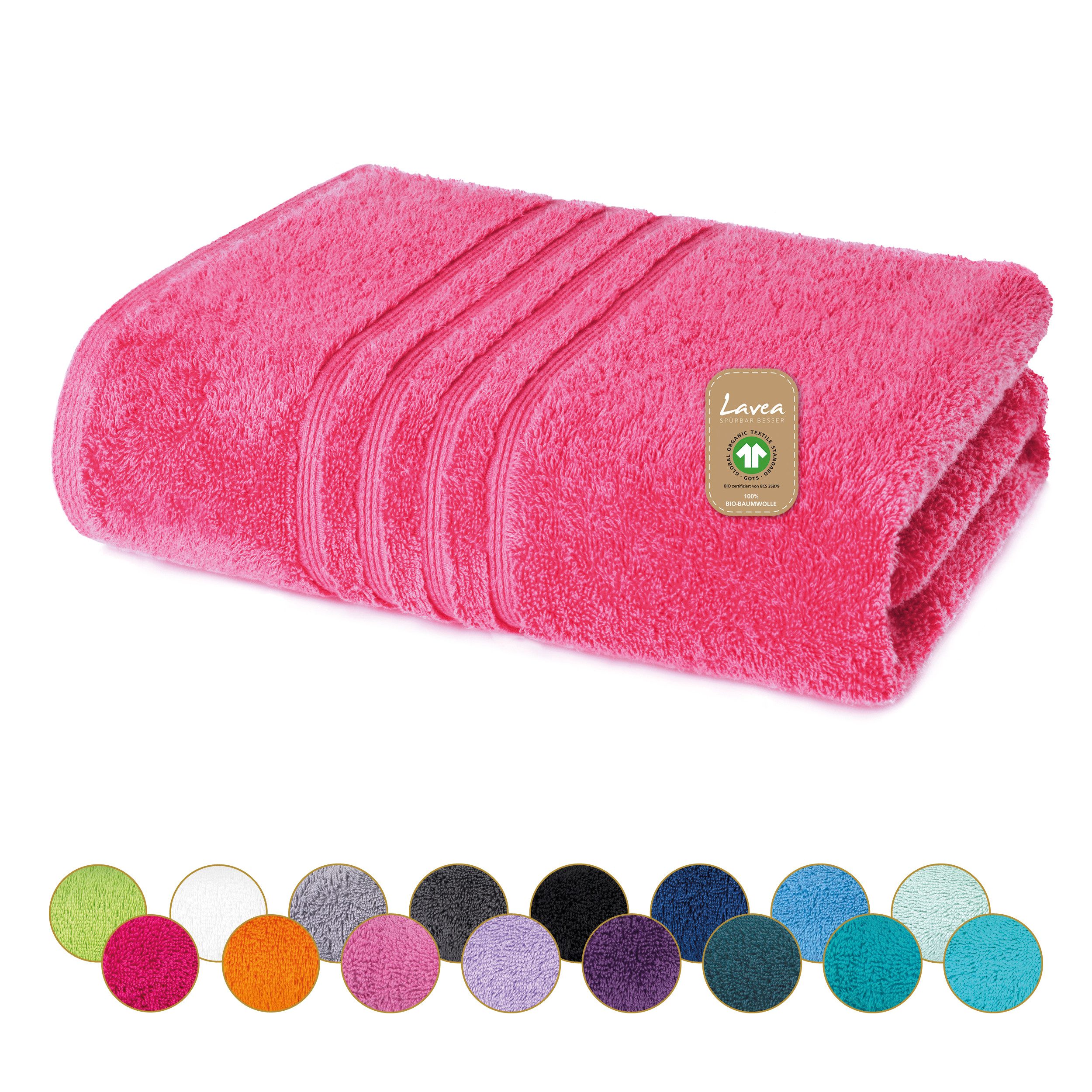 Lavea Handtücher Bali Handtuch 50x100 cm, Weiches Bio-Baumwollfrottee (1-St günstig online kaufen