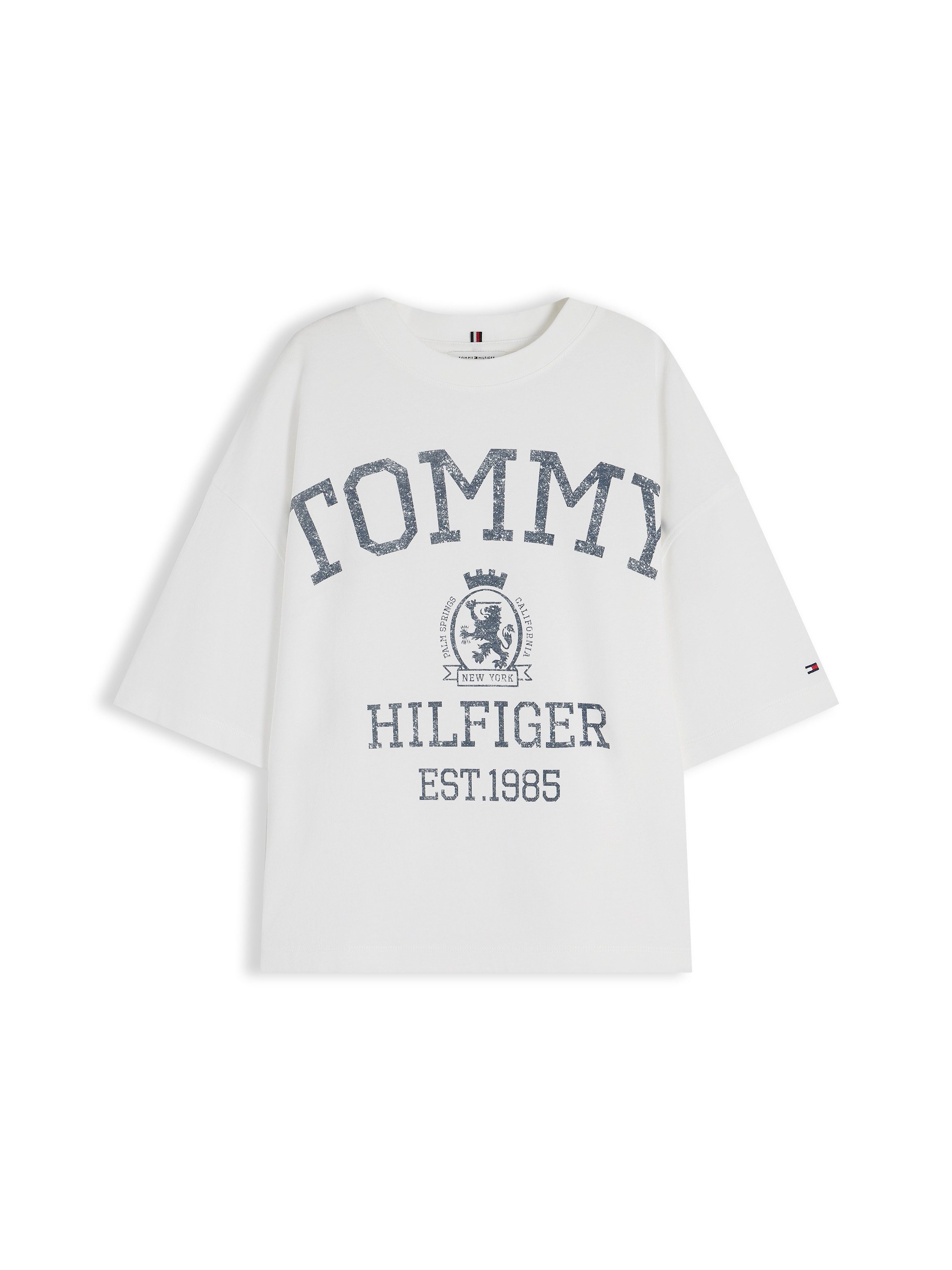 Tommy Hilfiger Kurzarmshirt VARSITY CREST RLX SS T-SHIRT Baumwolle, relaxed fit, Logoprint – Bild 5 von 5