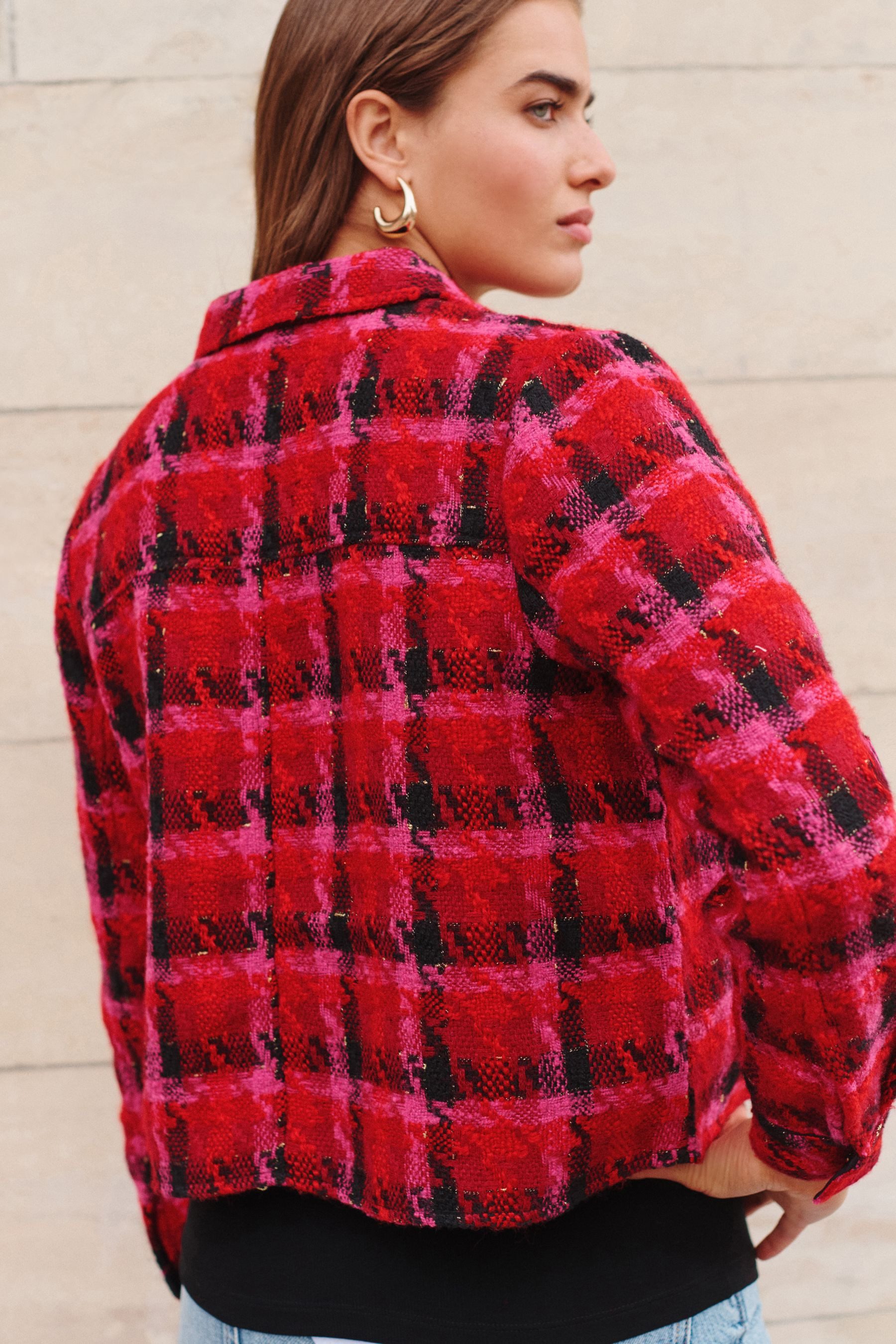 Next Bouclèjacke Bouclé-Hemdjacke (1-St) günstig online kaufen