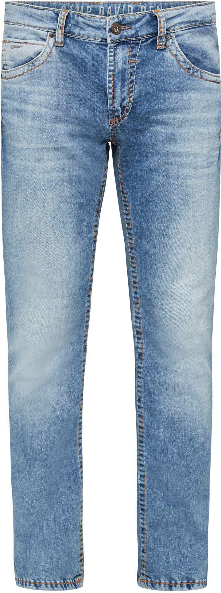 CAMP DAVID Straight-Jeans NI:CO:R611 mit markanten Steppnähten