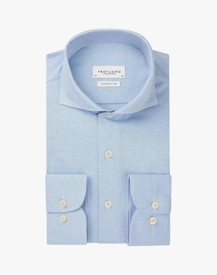 Profuomo Oversize-Shirt SHIRT X-CUTAWAY SC SF BLUE