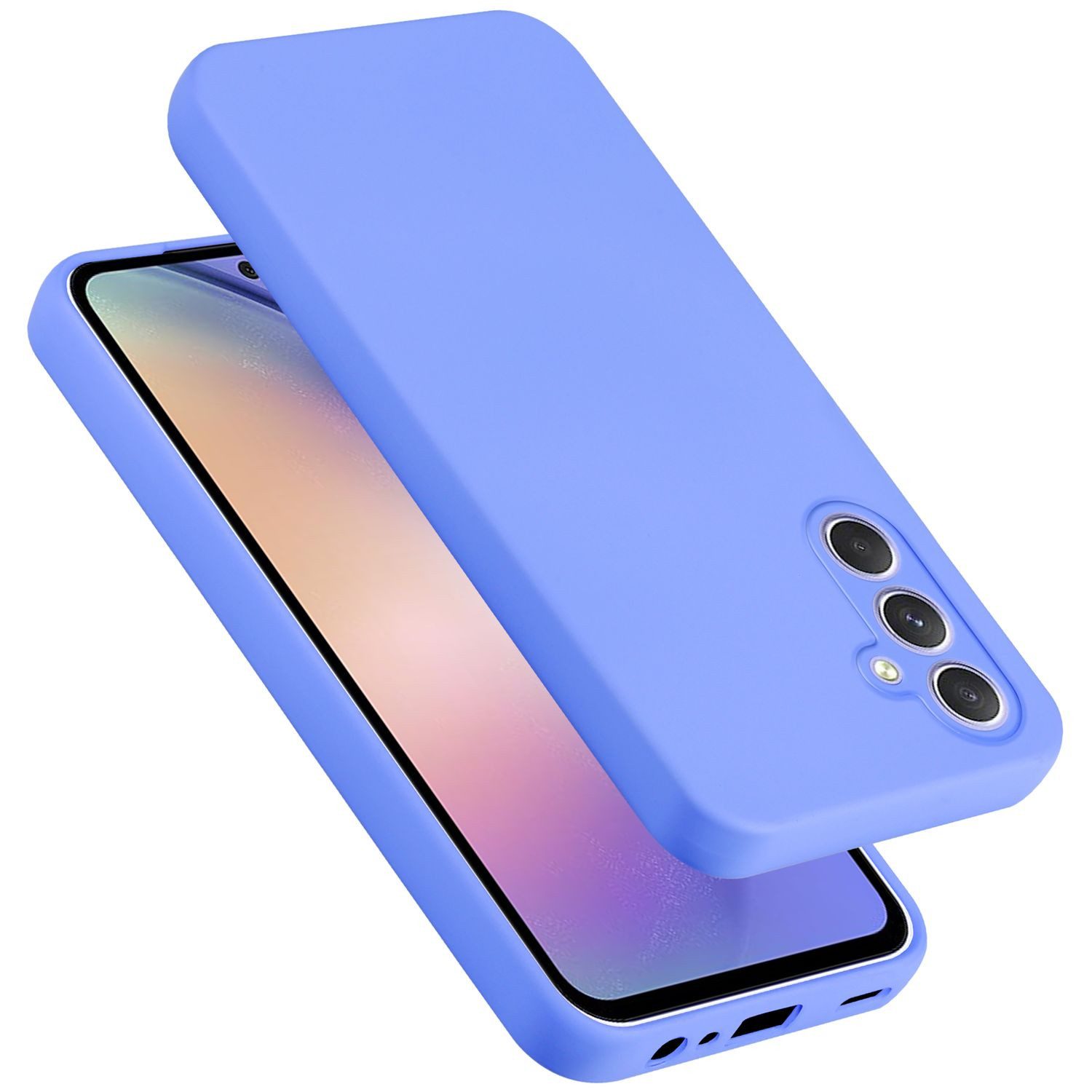 Cadorabo Handyhülle für Samsung Galaxy A54 5G Hülle Samsung Galaxy A54 5G, Flexible Hülle TPU Silikon Schutzhülle Back Cover Case