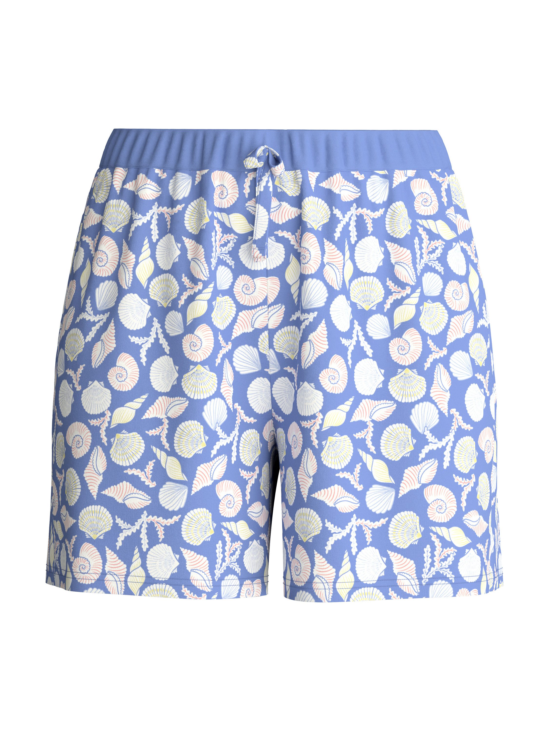 CALIDA Pyjamashorts Favourites Ocean Damen (1-tlg) glatte Baumwolle und komfortabler Bund