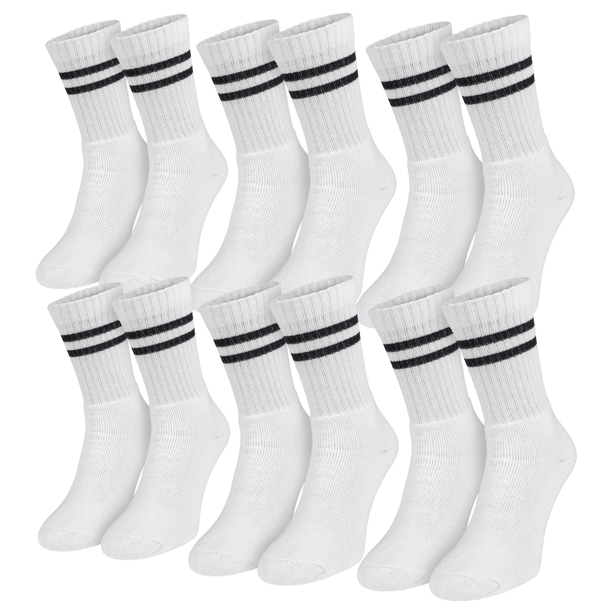 Freizeitsocken Damen & Herren Crew Socken 6er Pack – Komfort für Alltag und Sport