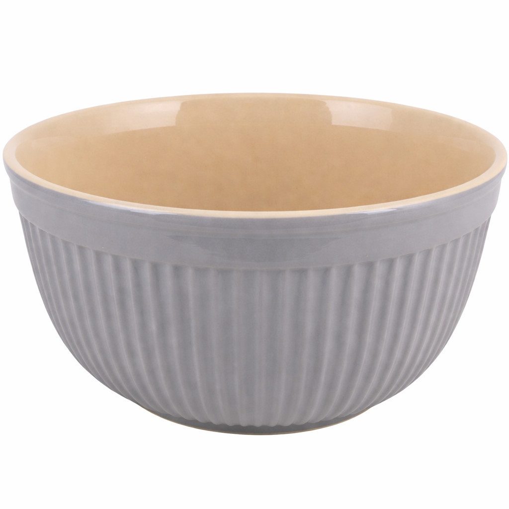 Ib Laursen Schüssel 1x Schüssel Schale Groß D 26cm H 14cm Mynte French Grau Ib Laursen, Material: Keramik