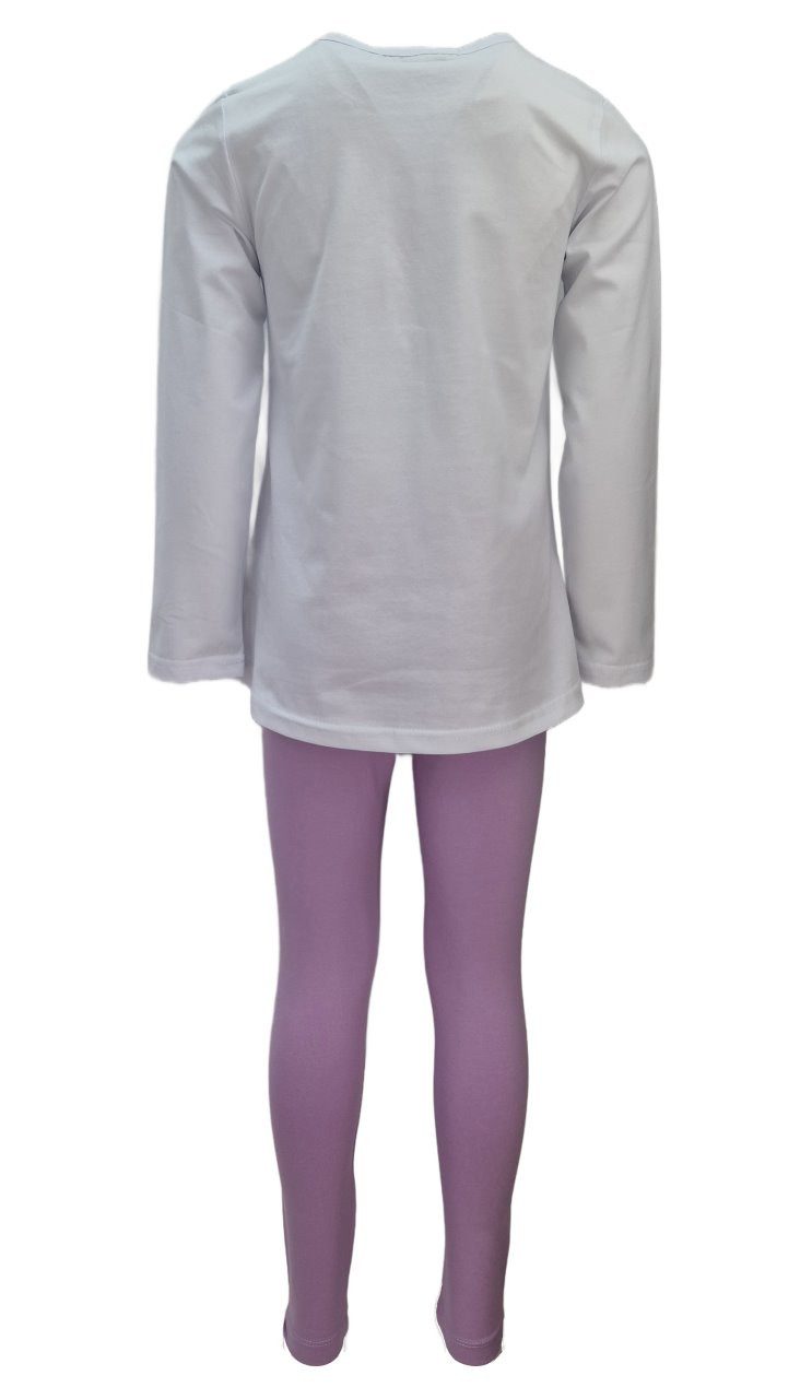 Girls Fashion Langarmshirt & Leggings Sommer Set Langarm Shirt + Leggings, MS2224e (Set, Langarmshirt & Leggings)