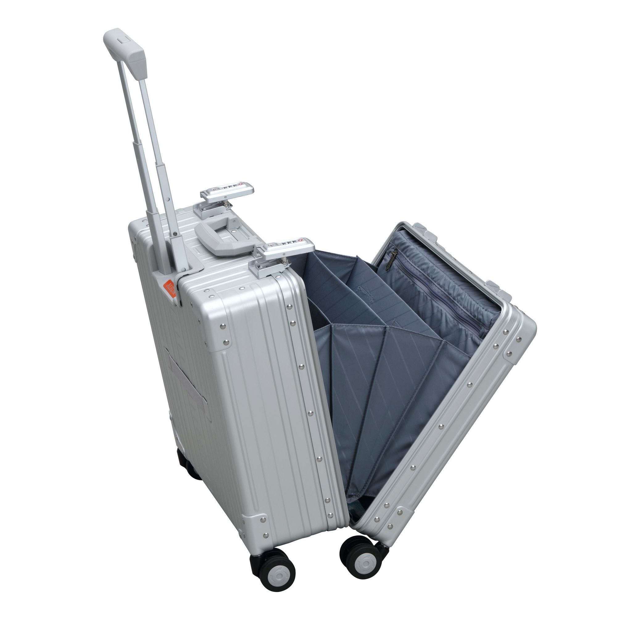 ALEON Business-Trolley Deluxe, 4 Rollen, Aluminium