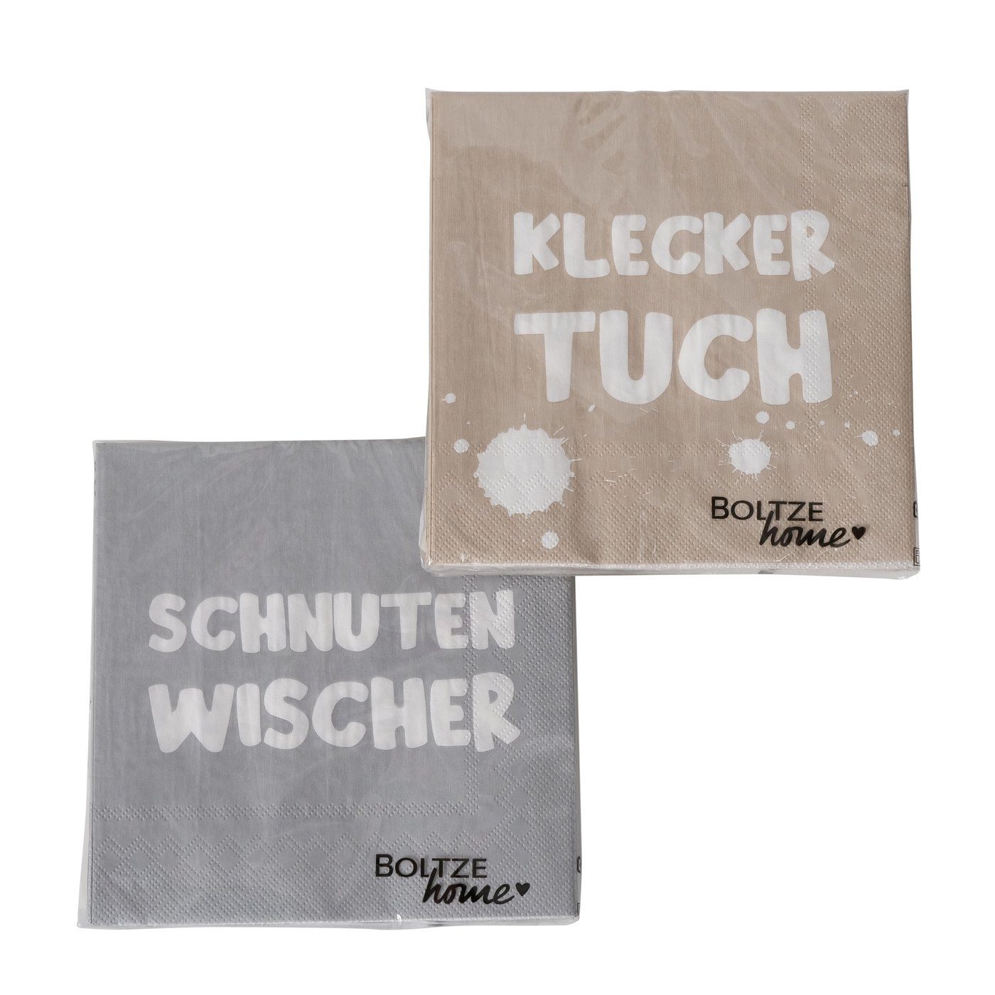Papierserviette Servietten 2er Set - Kleckertuch & Schnuttenwischer