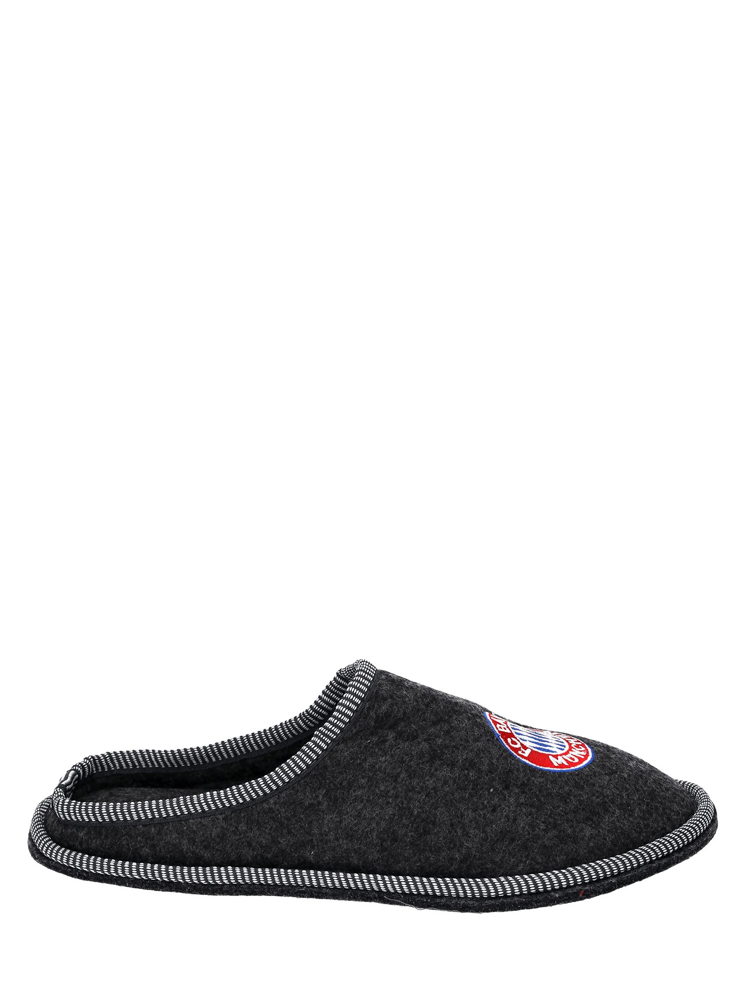 FC Bayern München FC Bayern München I Filz-Pantoffeln I Herren I Grau Plüsch Hausschuhe