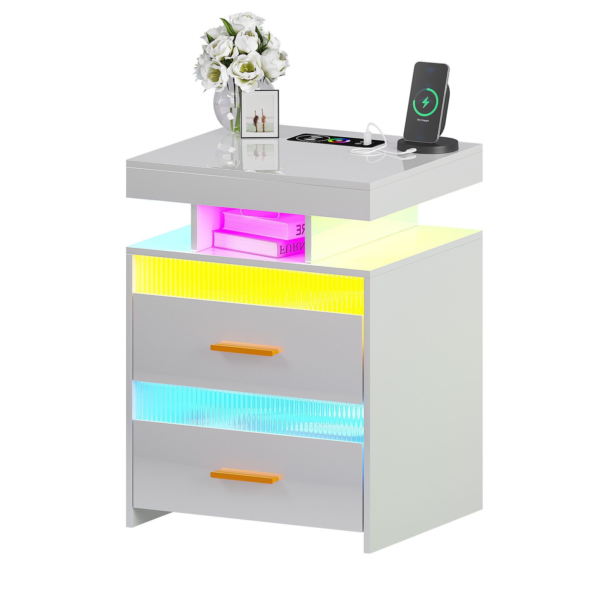 LVifur Nachttisch mit 24 Farben RGB günstig online kaufen