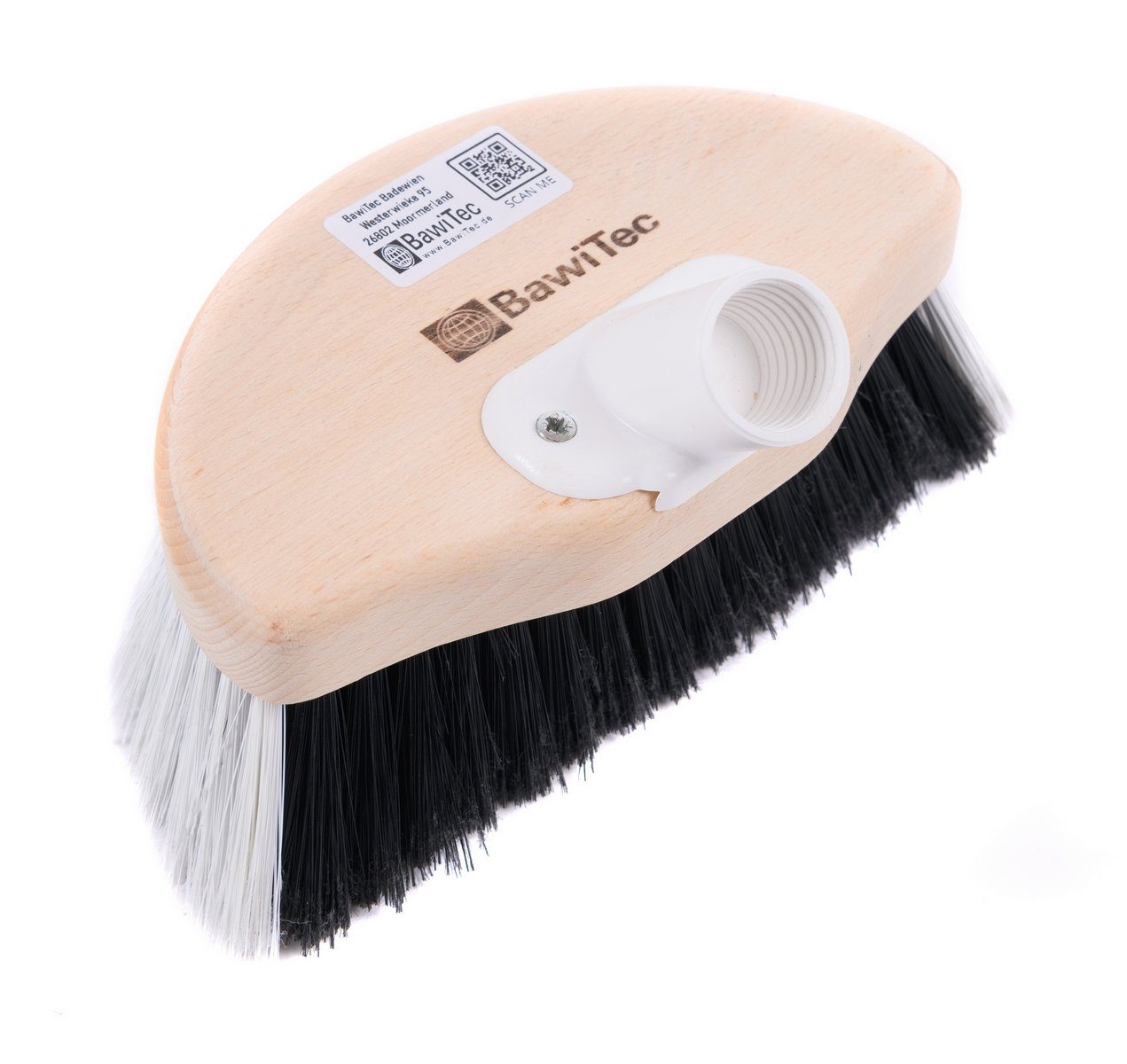 BawiTec Reinigungsbürste Waschbürste Fensterwascher Halbmond weich Fensterwaschbürste, Fenster, Türen, Wintergärten, Auto, Caravan, Anhänger, LKW, Fassaden, Halbmond-Form