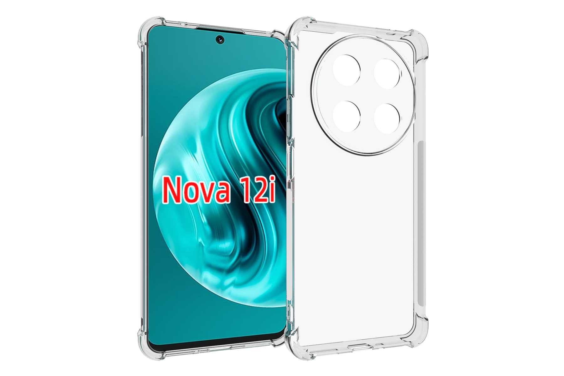 mtb more energy Smartphone-Hülle Clear Armor Case für Huawei nova 12i, Transparente TPU Schutzhülle Case Backcover mit Anti-Shock Verstärkung