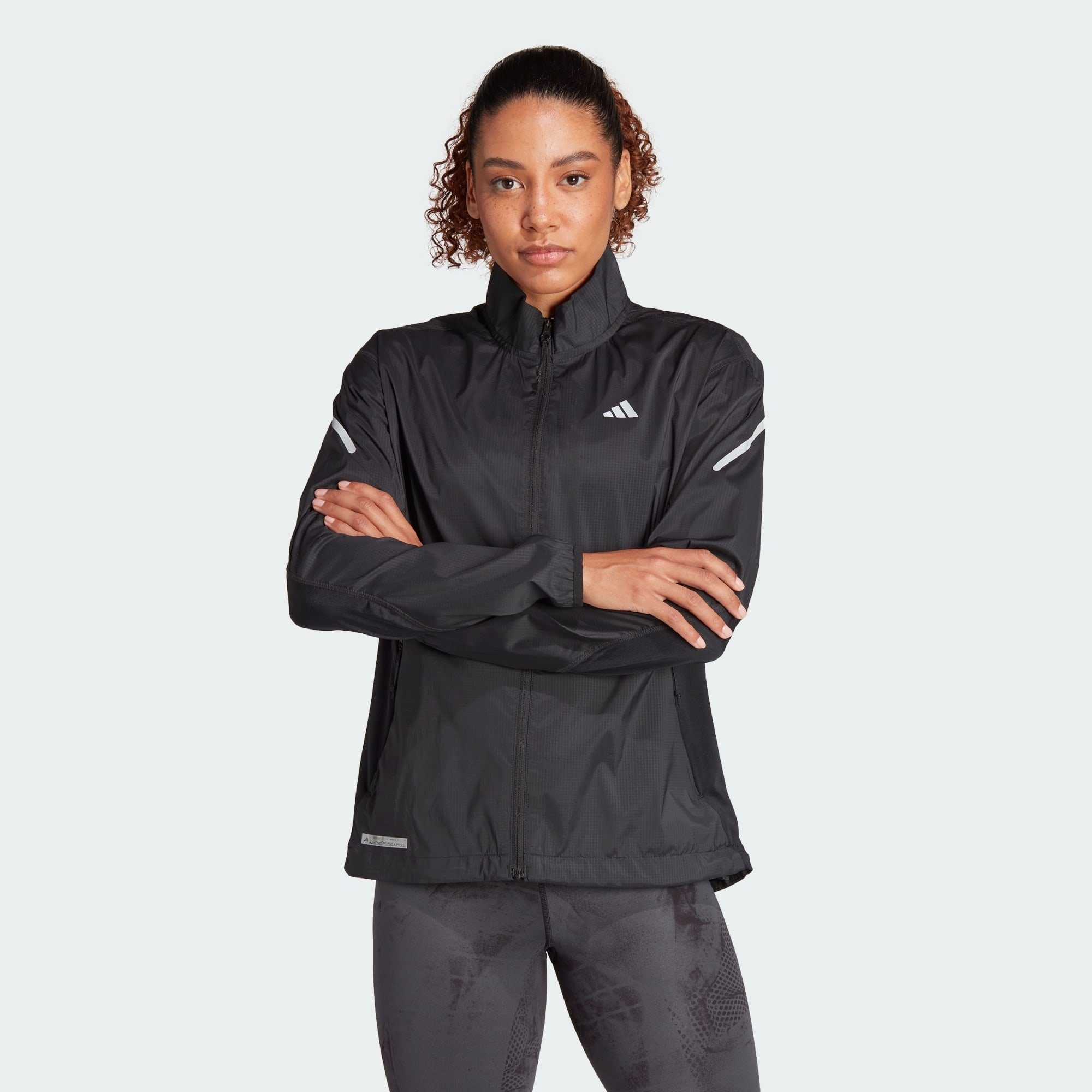 ALLOVER collar adidas JACKET, Performance Laufjacke Full with stand-up PRINT zip ULTIMATEADIDAS