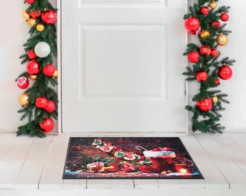 Fußmatte Advent Season, Kleen-Tex, rechteckig, Höhe: 7 mm, Schmutzfangmatte, Motiv Weihnachten, waschbar