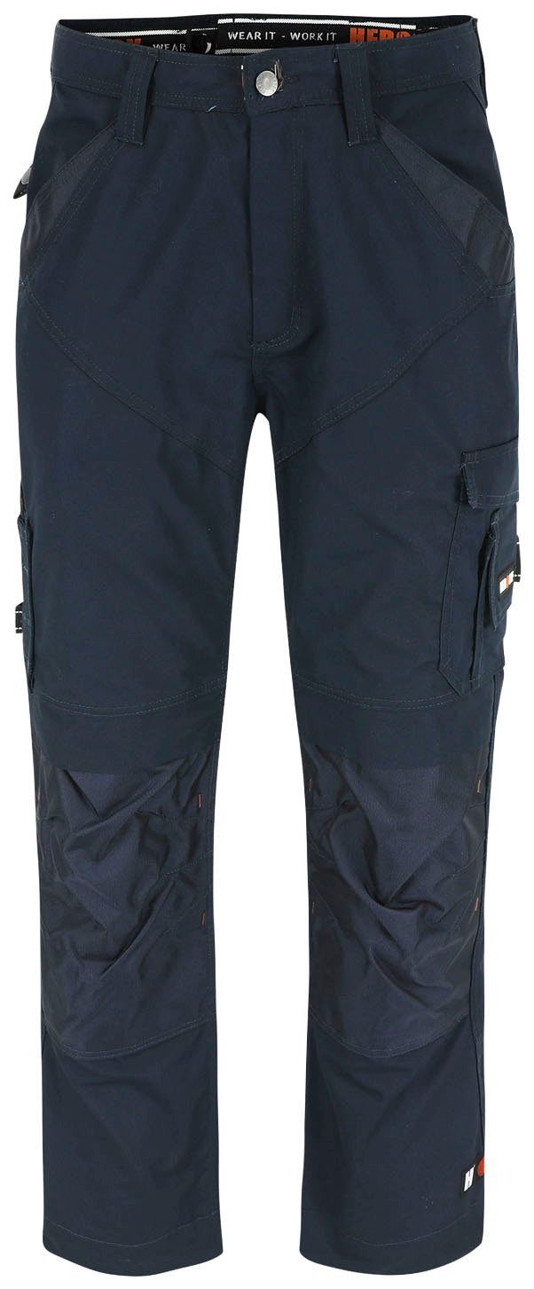 bequem - Regelbarer Arbeitshose - Bund marine APOLLO - 8 & SHORTLEG Taschen leicht Herock Wasserabweisend HOSE