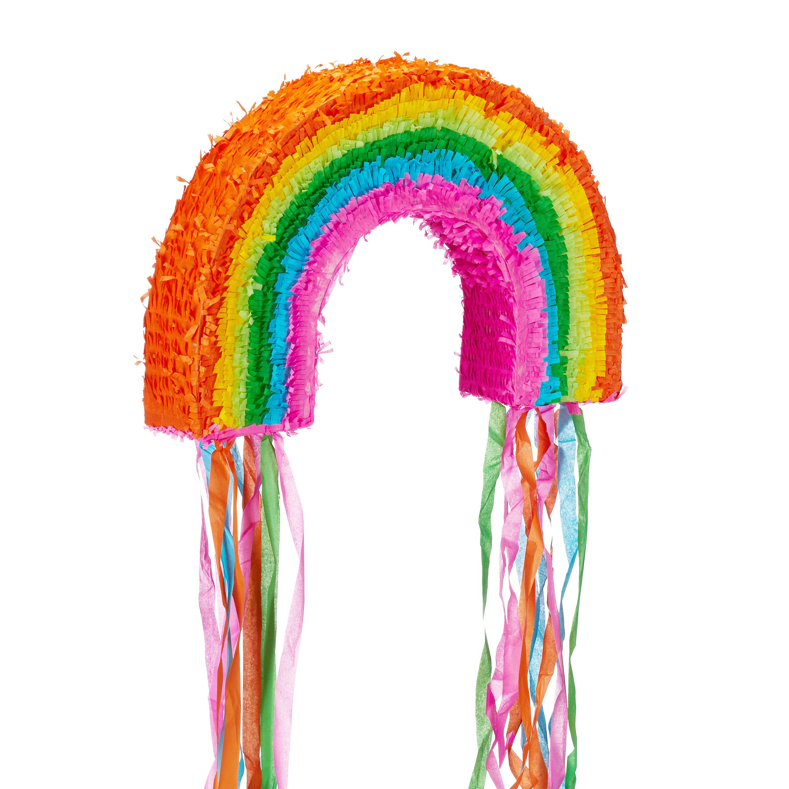 relaxdays Pinata 4-tlg. Pinata Set Regenbogen