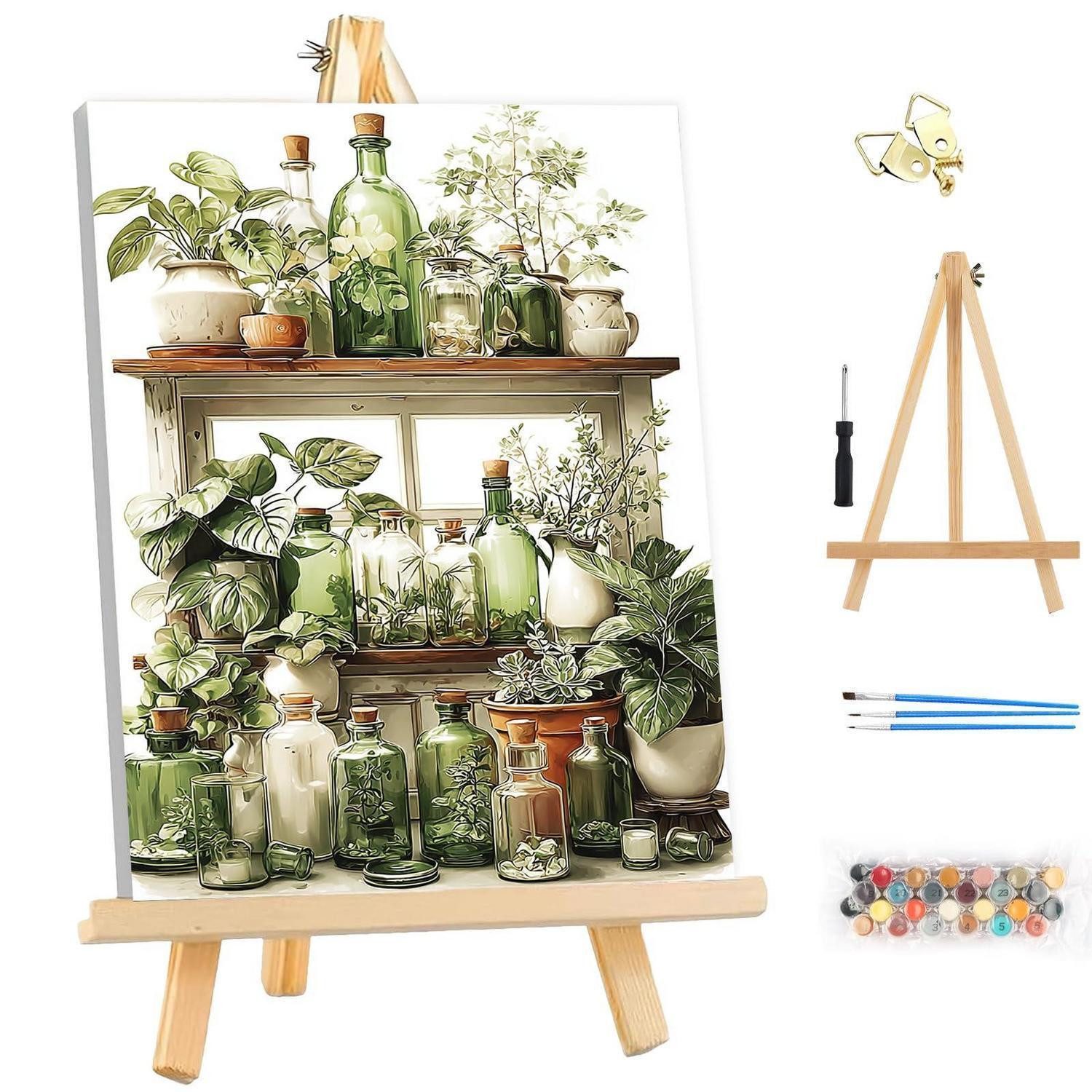 LuxusKollektion Kreativset Malen nach Zahlen Erwachsene Pflanzen 25x35cm