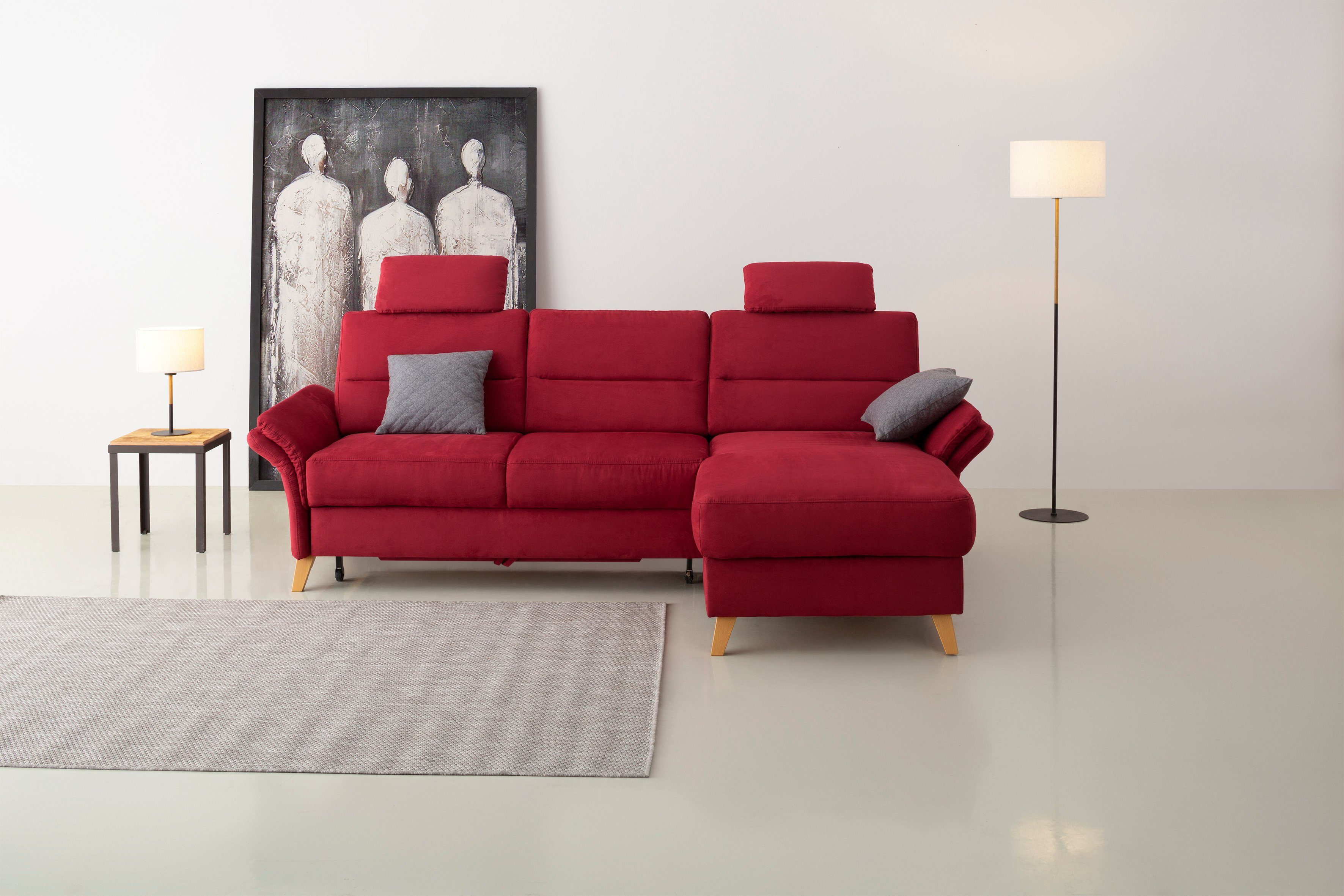Home affaire Ecksofa Westerland L-Form, Federkern-Polsterung, günstig online kaufen