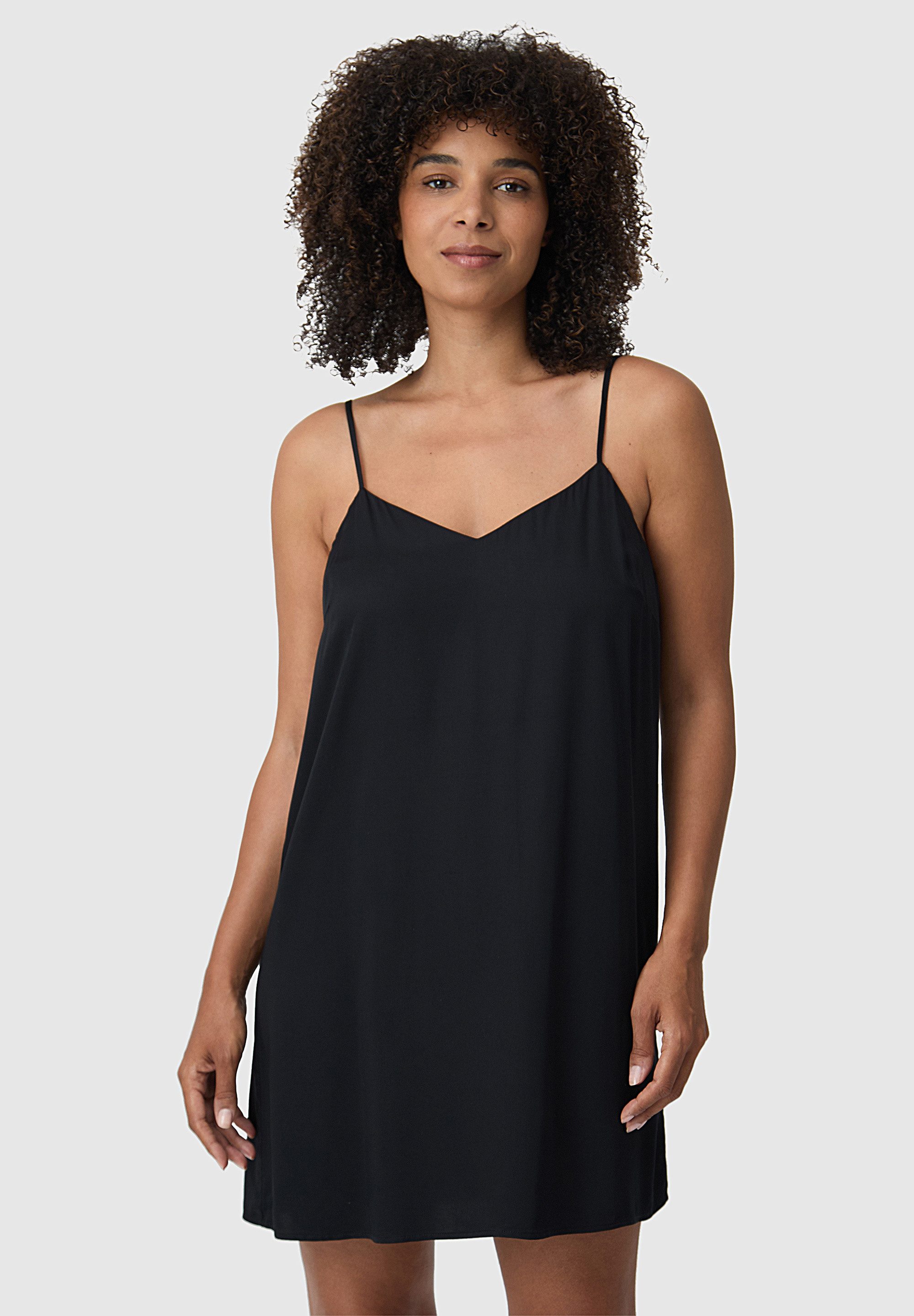 Les Lunes Negligé BLOOM Sleep Dress shiny Nachthemd, Satin Optik, weich, atmungsaktiv, Slip Dress, Sleepwear