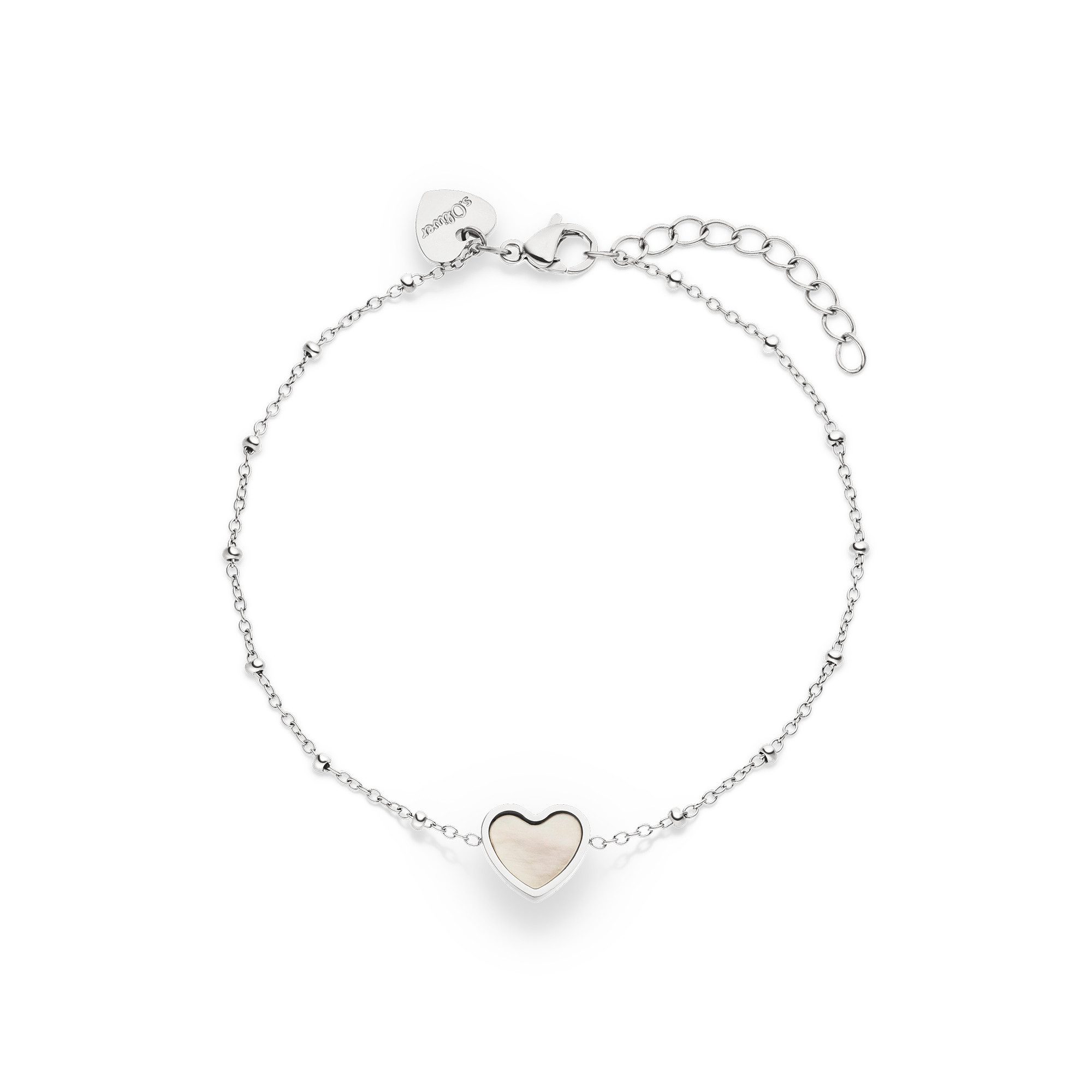 s.Oliver Armband Pearl Heart, Herz, mit Perlmutt (synth)