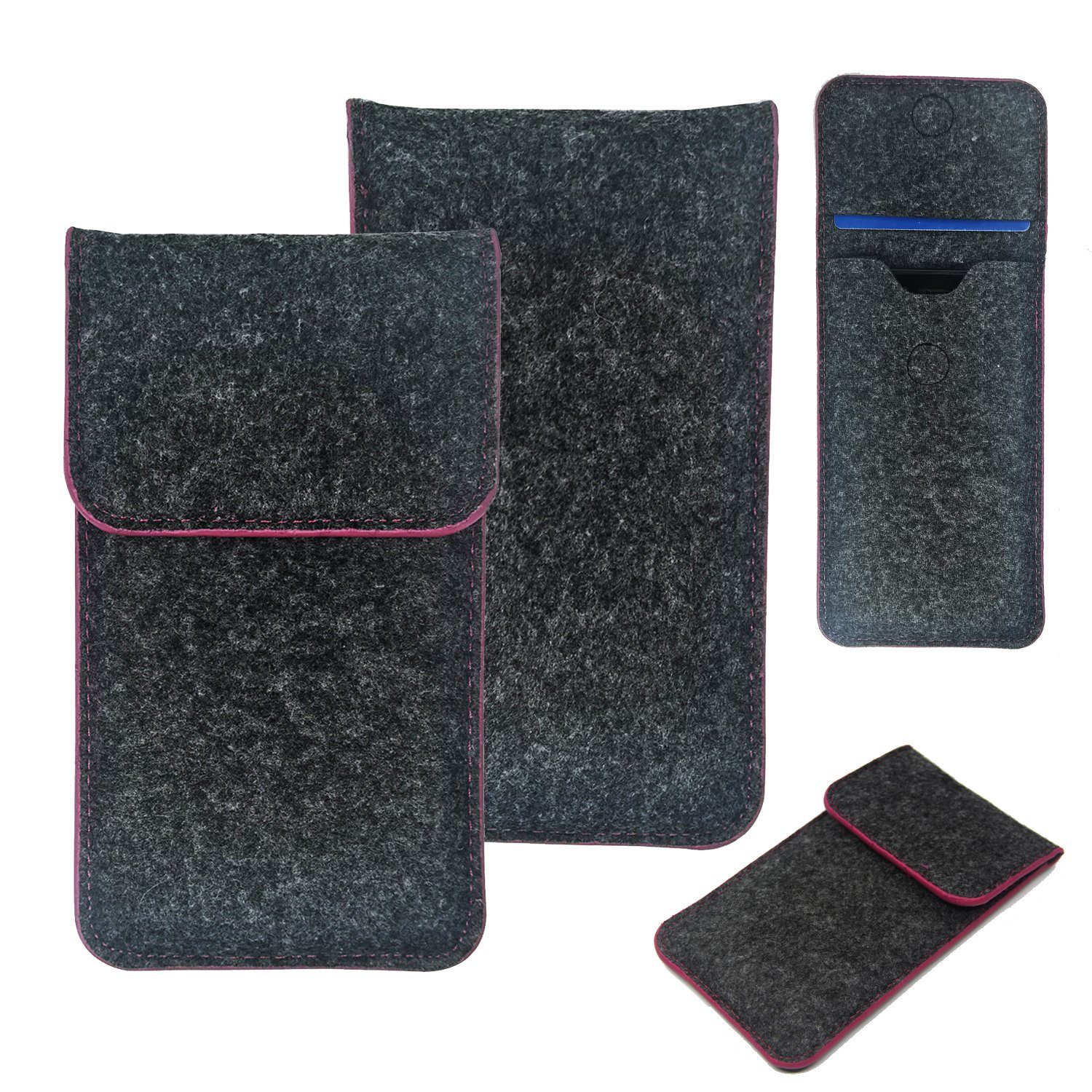 K-S-Trade Handyhülle für Oppo Find X8s, Handy Schutz Hülle Schutzhülle Handyhülle Filztasche Pouch
