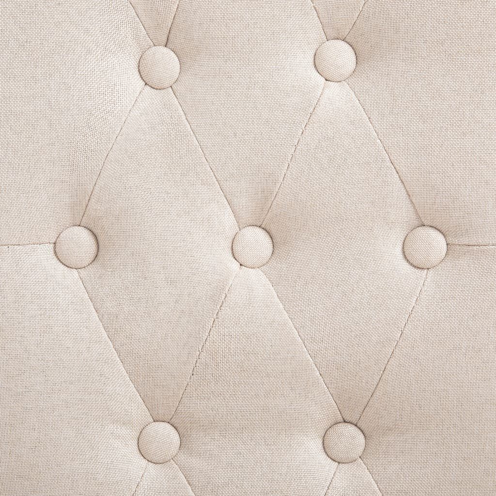 Esszimmerstuhl in Polyester möbelando Hohensaaten 42x95x57 aus Creme cm), (B/H/T: