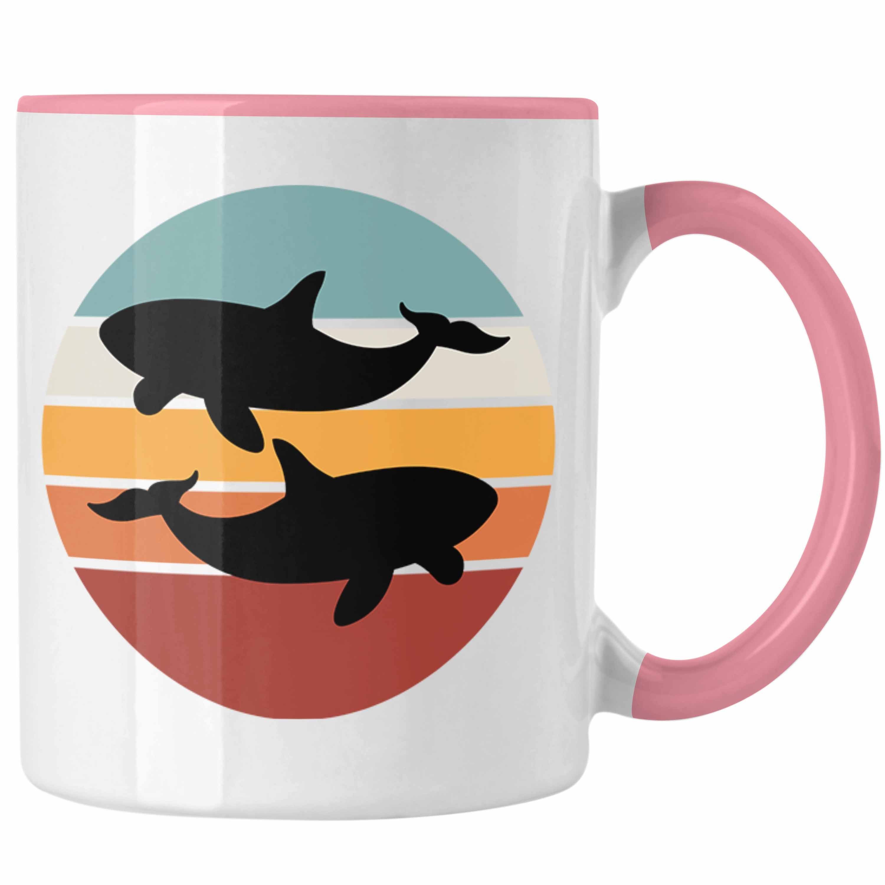 Trendation Tasse Retro Orca Tasse Geschenk Ozean Waal Rosa | Tassen
