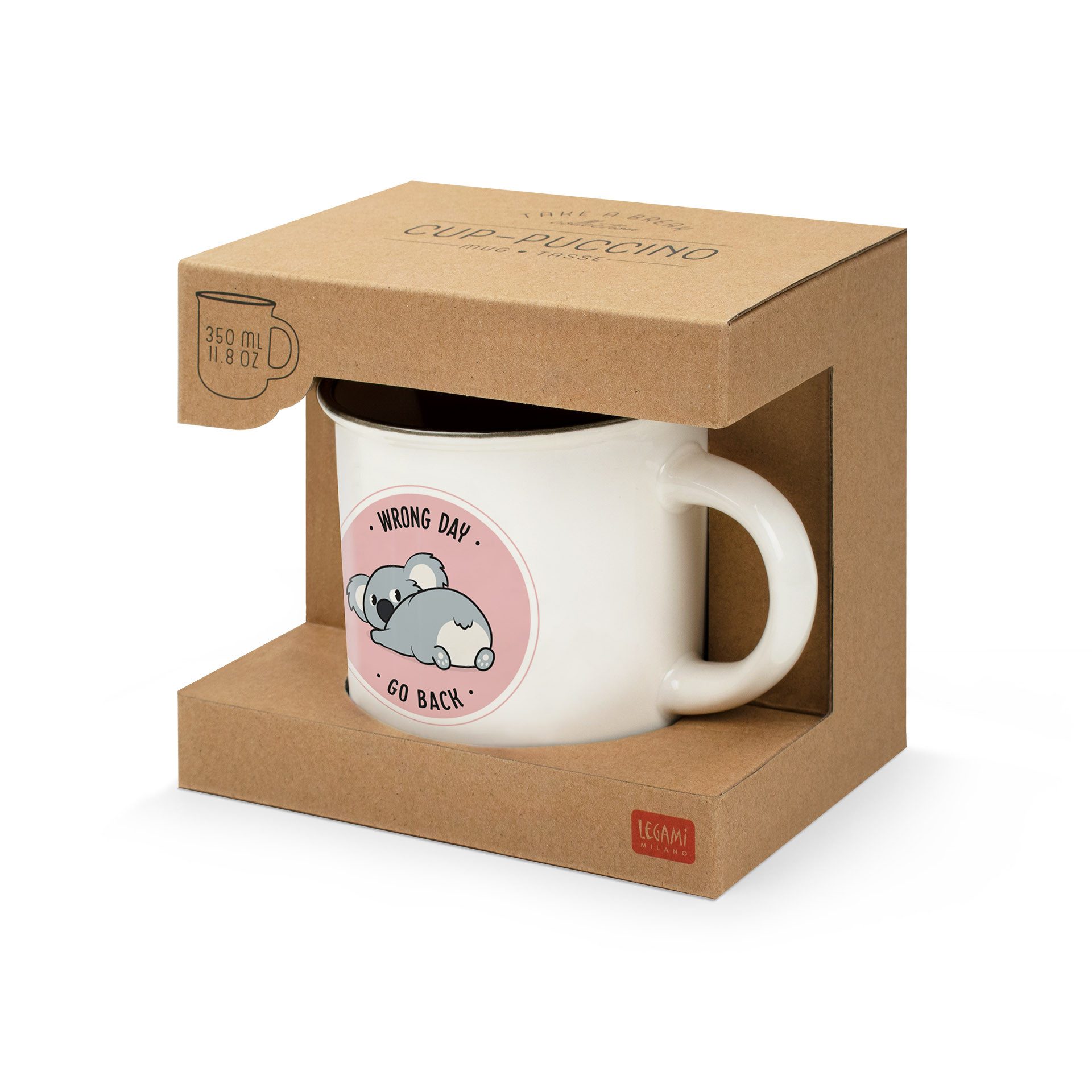 Legami Cappuccinotasse Legami Porzellantasse Trinkbecher Cu-Puccino Koala