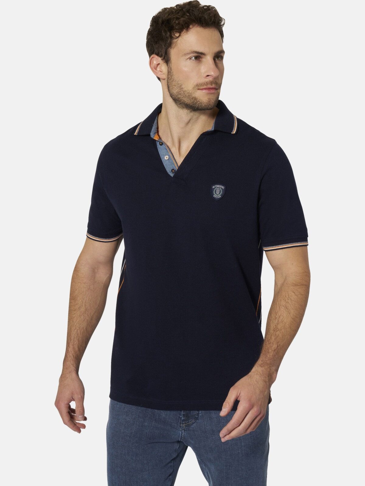 Babista Poloshirt DANNICO, seitlich Kontraststreifen