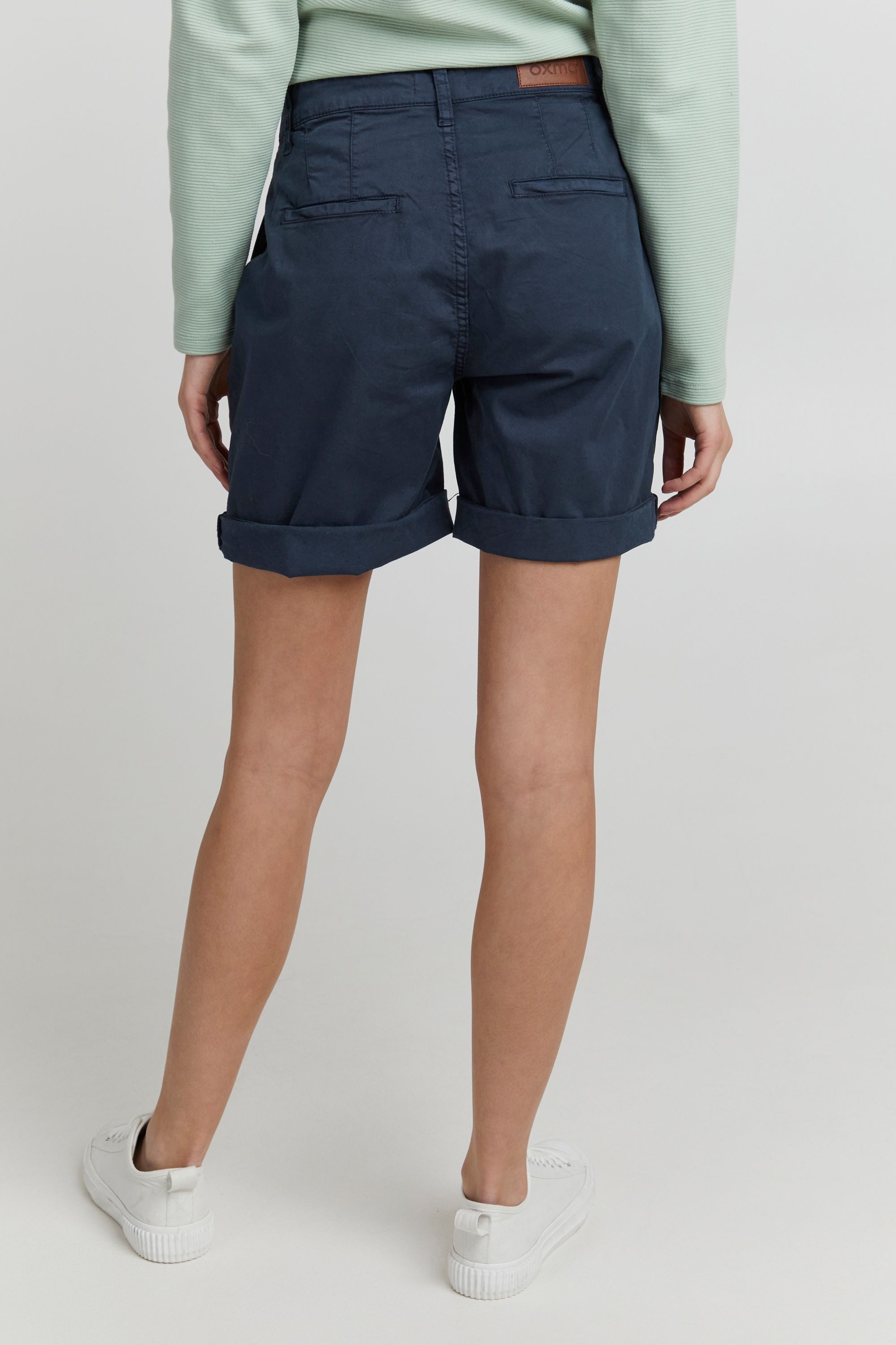 OXMO Shorts OXCharline Sommerliche Bermuda mit Umschlag