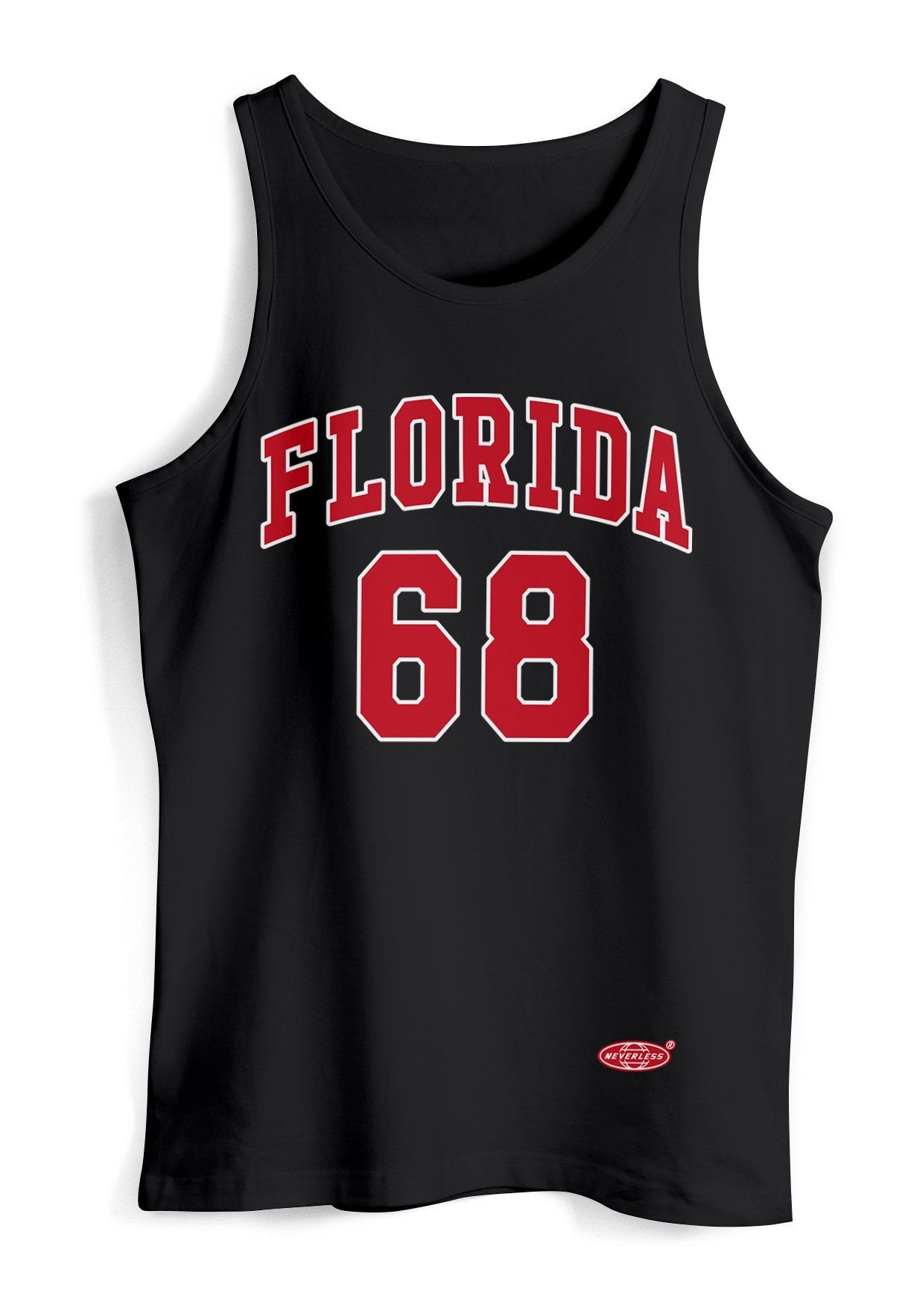 Neverless Tanktop Herren Tank-Top Print Florida 86 Trikot College Style Basketball mit Print
