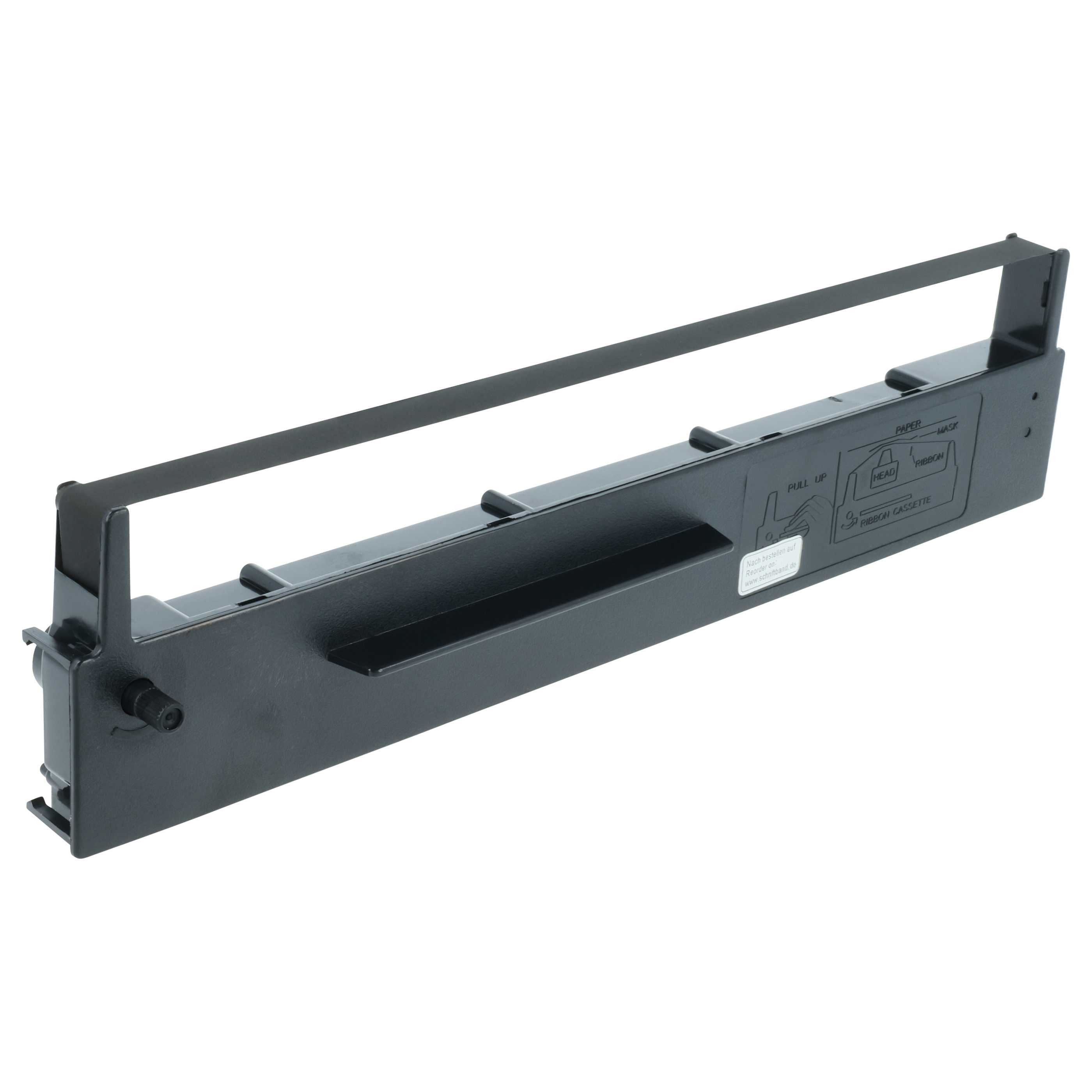vhbw Beschriftungsband vhbw Farbband Schriftband Ersatz für Seiko SP800 für Nadeldrucker, Bon, Farbband, Nylonband für Ihren Nadeldrucker oder Bondrucker