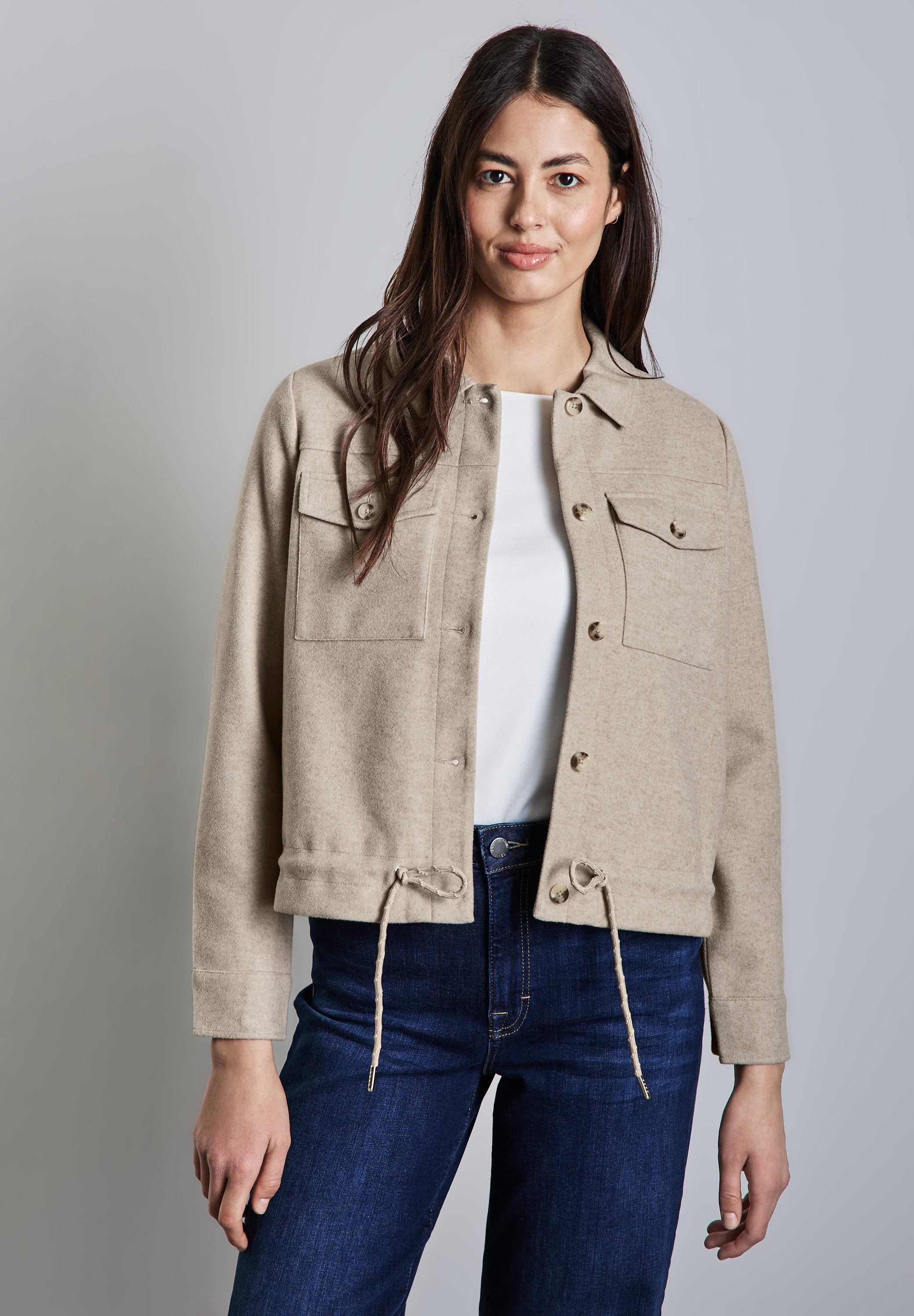 STREET ONE Kurzjacke mit Tunnelzug am günstig online kaufen