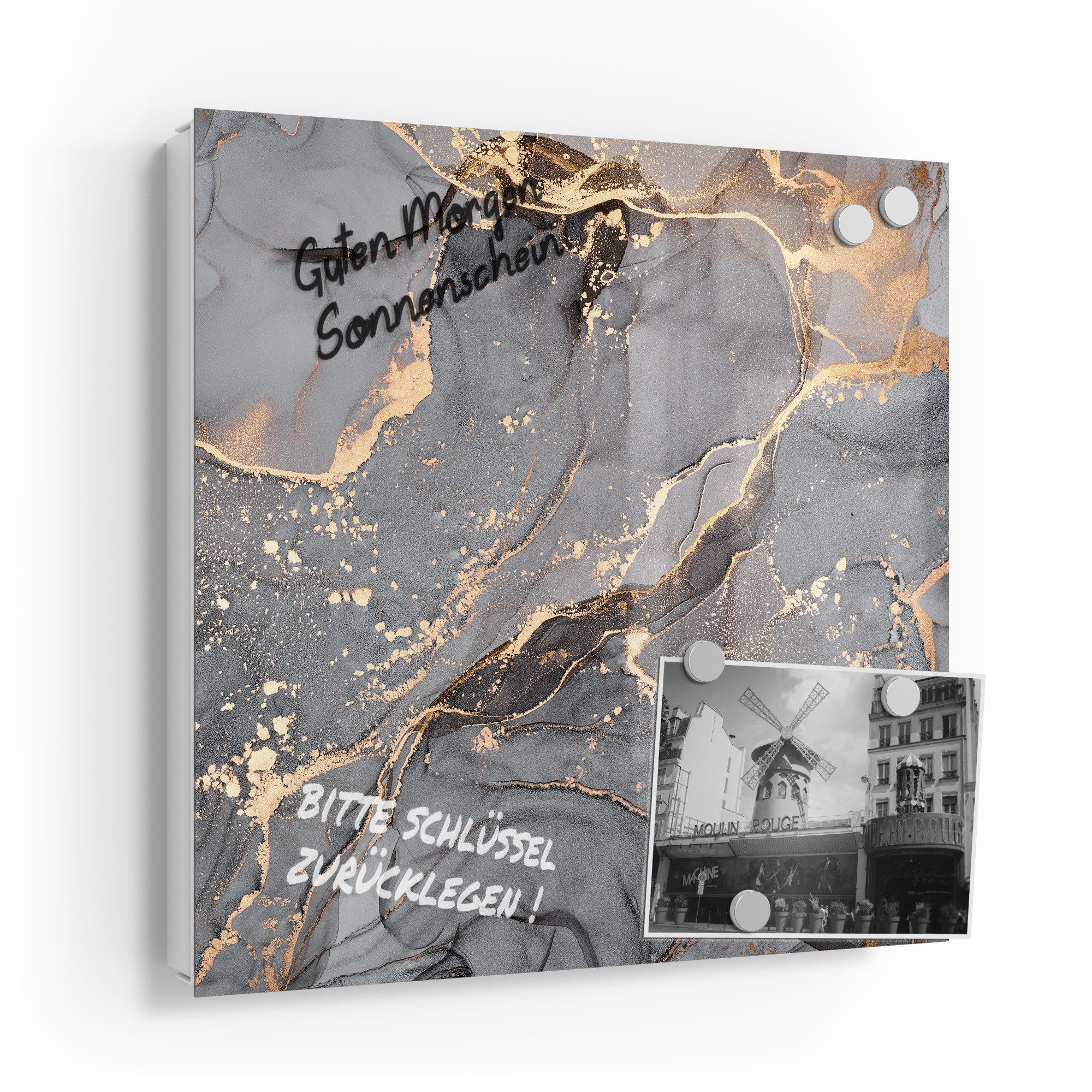 DEQORI Schlüsselkasten 'Elegantes Marmormuster', Glas Schlüsselbox modern m günstig online kaufen