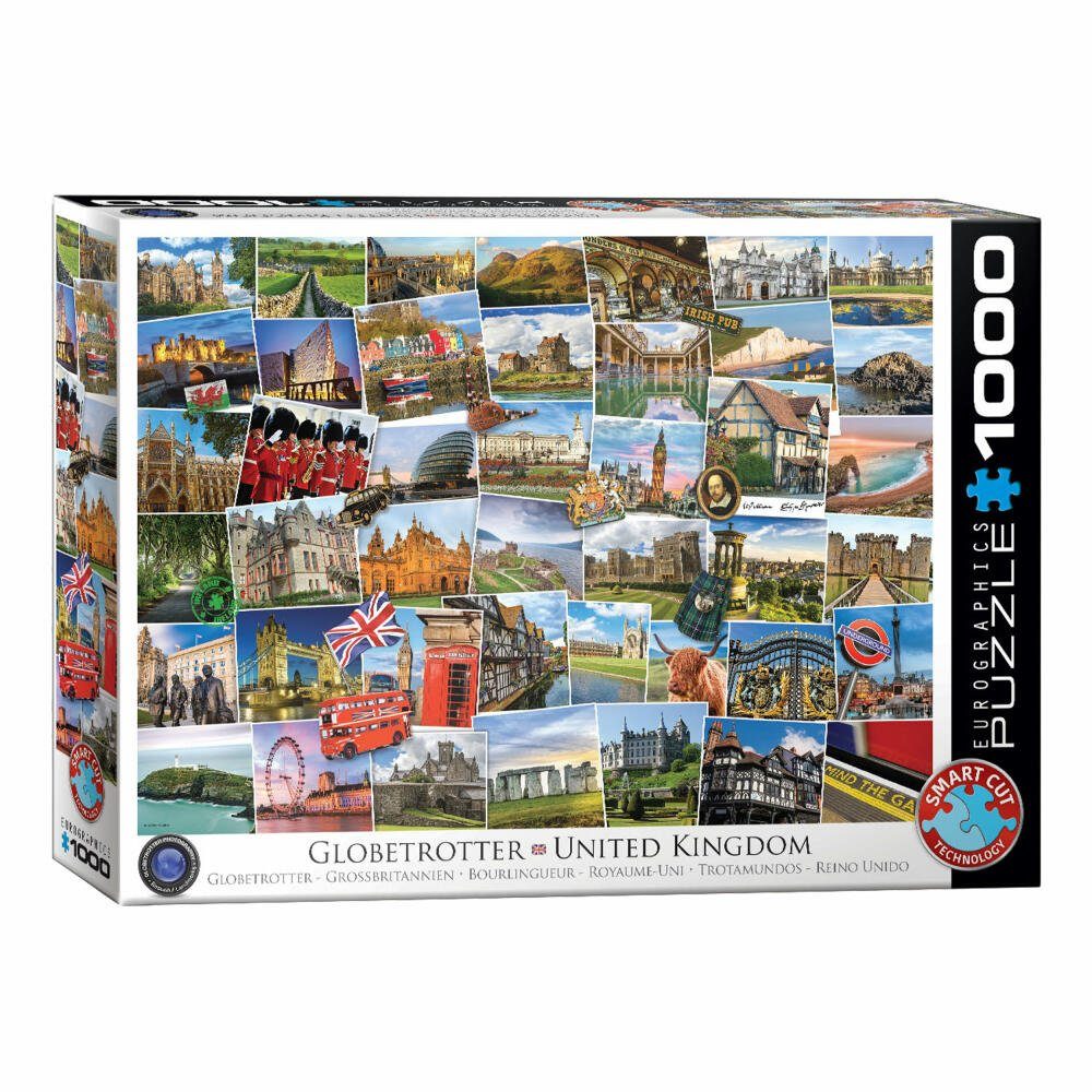 EUROGRAPHICS Puzzle Globetrotter Großbritannien, 1000 Puzzleteile