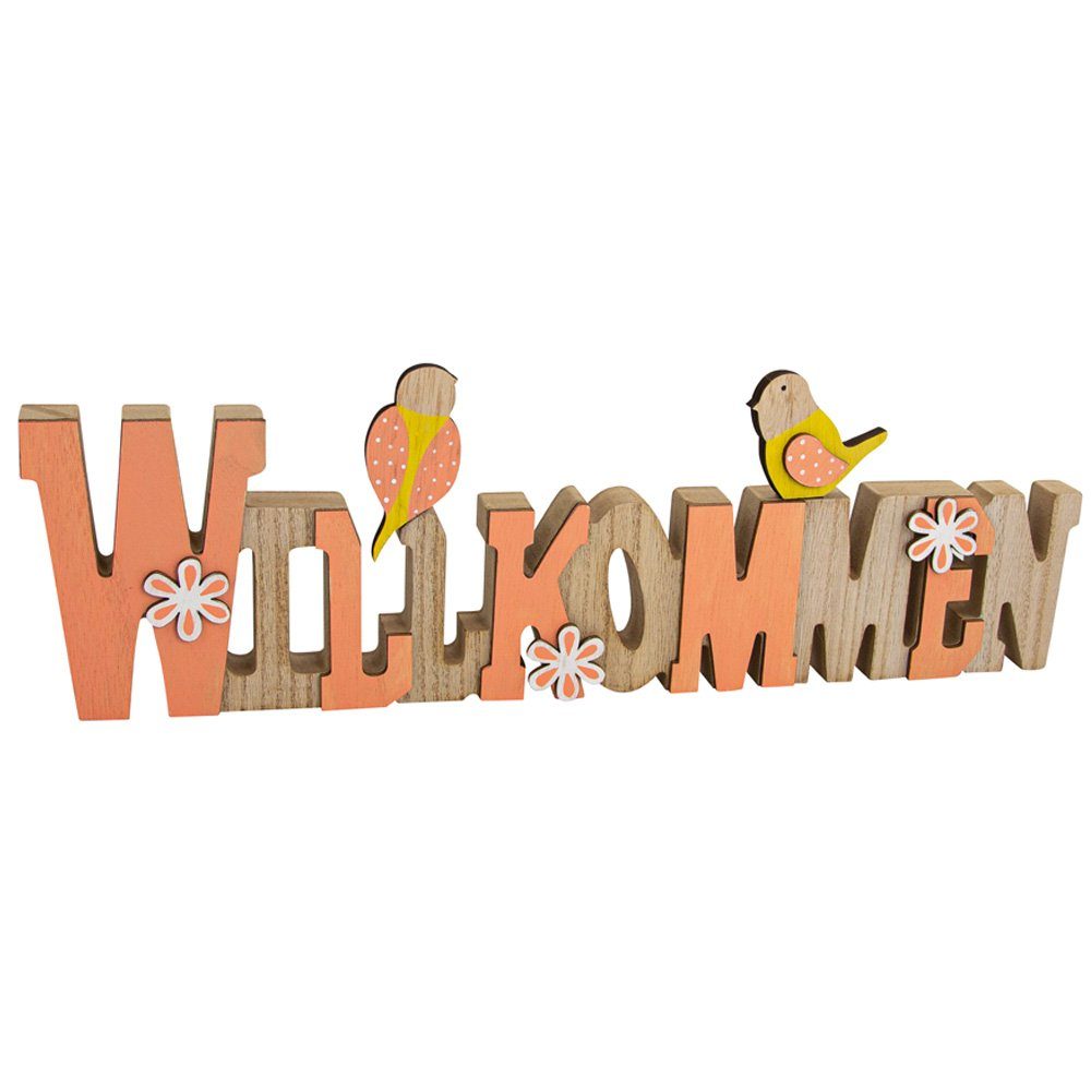 RIFFELMACHER & WEINBERGER Deko-Schriftzug Riffelmacher Holz Dekoschriftzug 'Willkommen' - 40