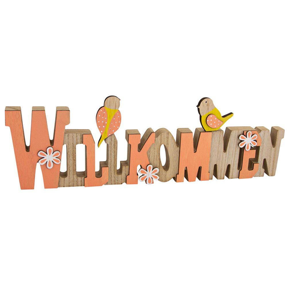Deko-Schriftzug Riffelmacher Holz Dekoschriftzug 'Willkommen' - 40