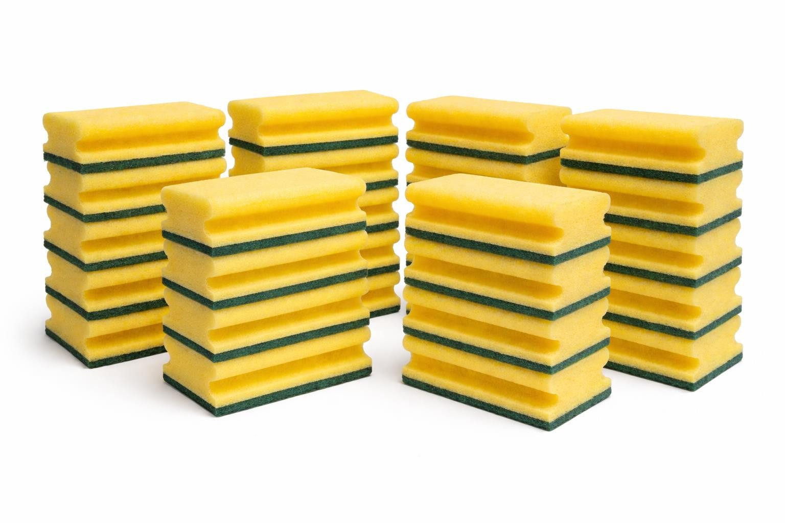 BAYLI Scheuerschwamm 100 Stück XXL Scheuerschwamm 153x69x42mm Reinigung Topfschwamm Küchens