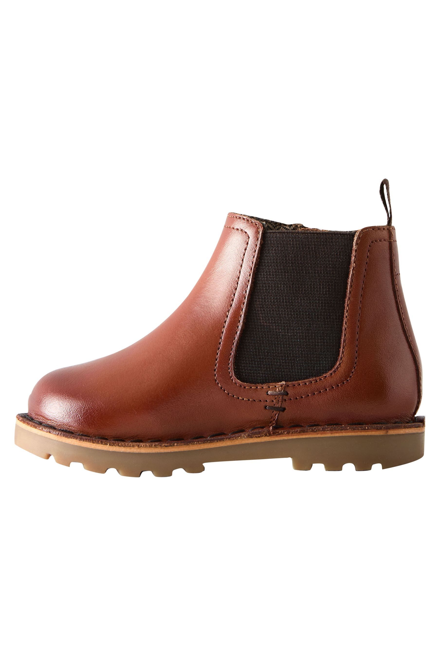 Chelsea-Stiefel aus Leder Stiefel