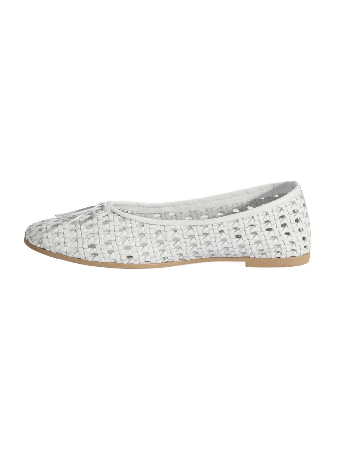 Desa Damen-Ballerinas – Obermaterial und Futter aus Leder, ohne Verschluss Ballettschuh