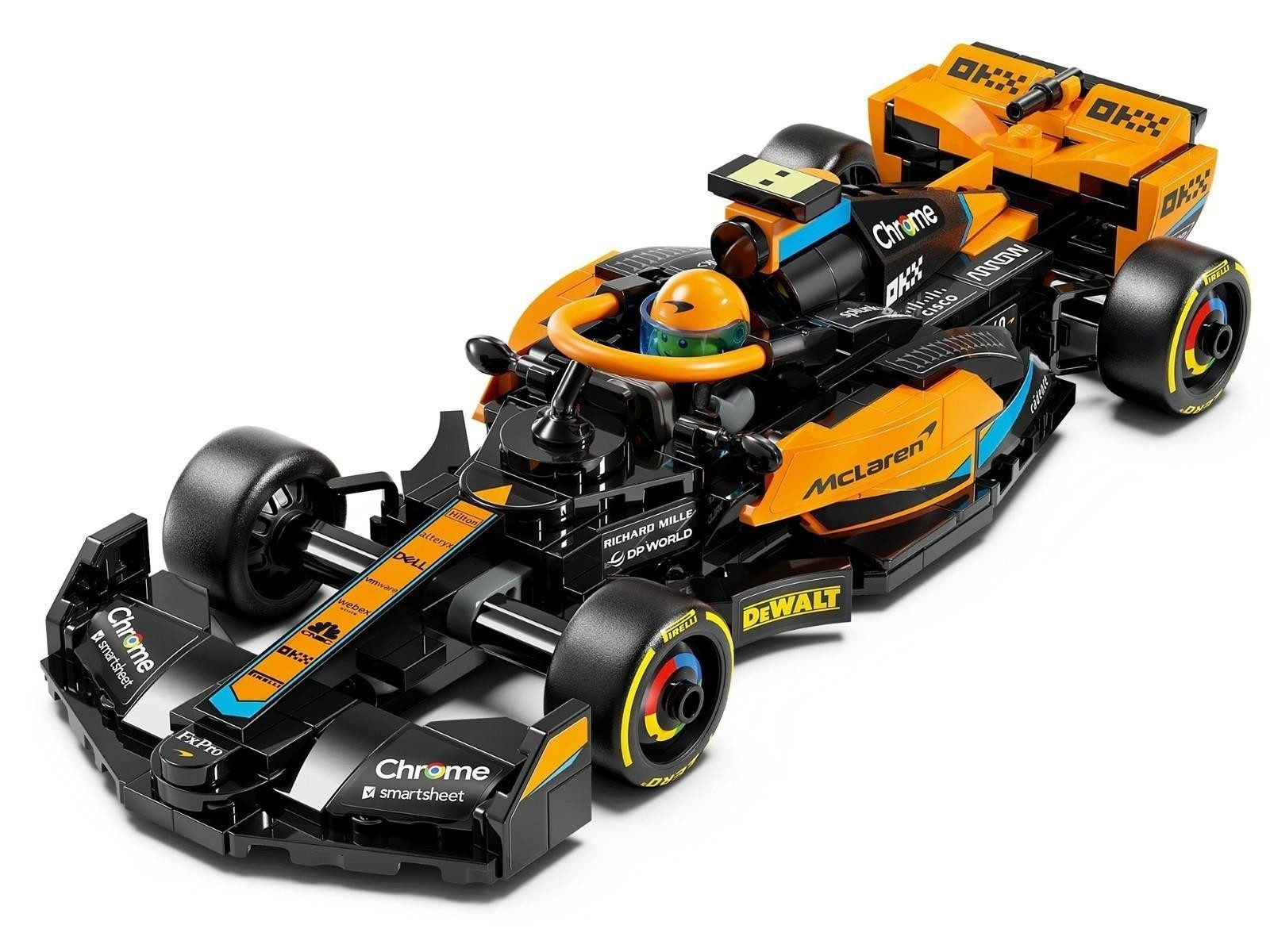 LEGO® LEGO® Speed Champions 76919 McLaren Formel-1 Rennwagen 2023 Konstruktionsspielsteine, (245 St)