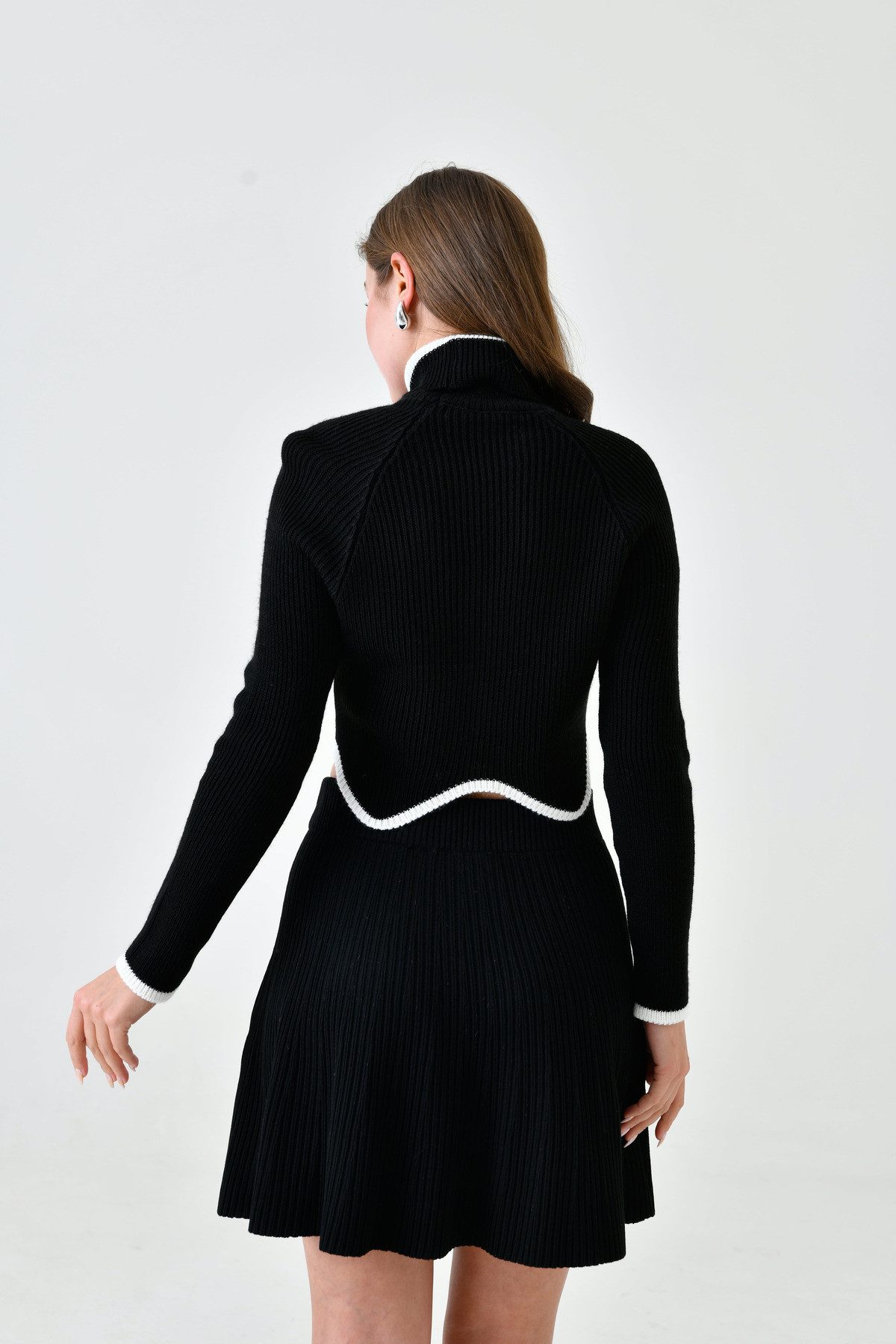 WOMAN VISION Longpullunder Rollkragenpullover mit asymmetrischem Schnitt, langen Ärmeln und kurze