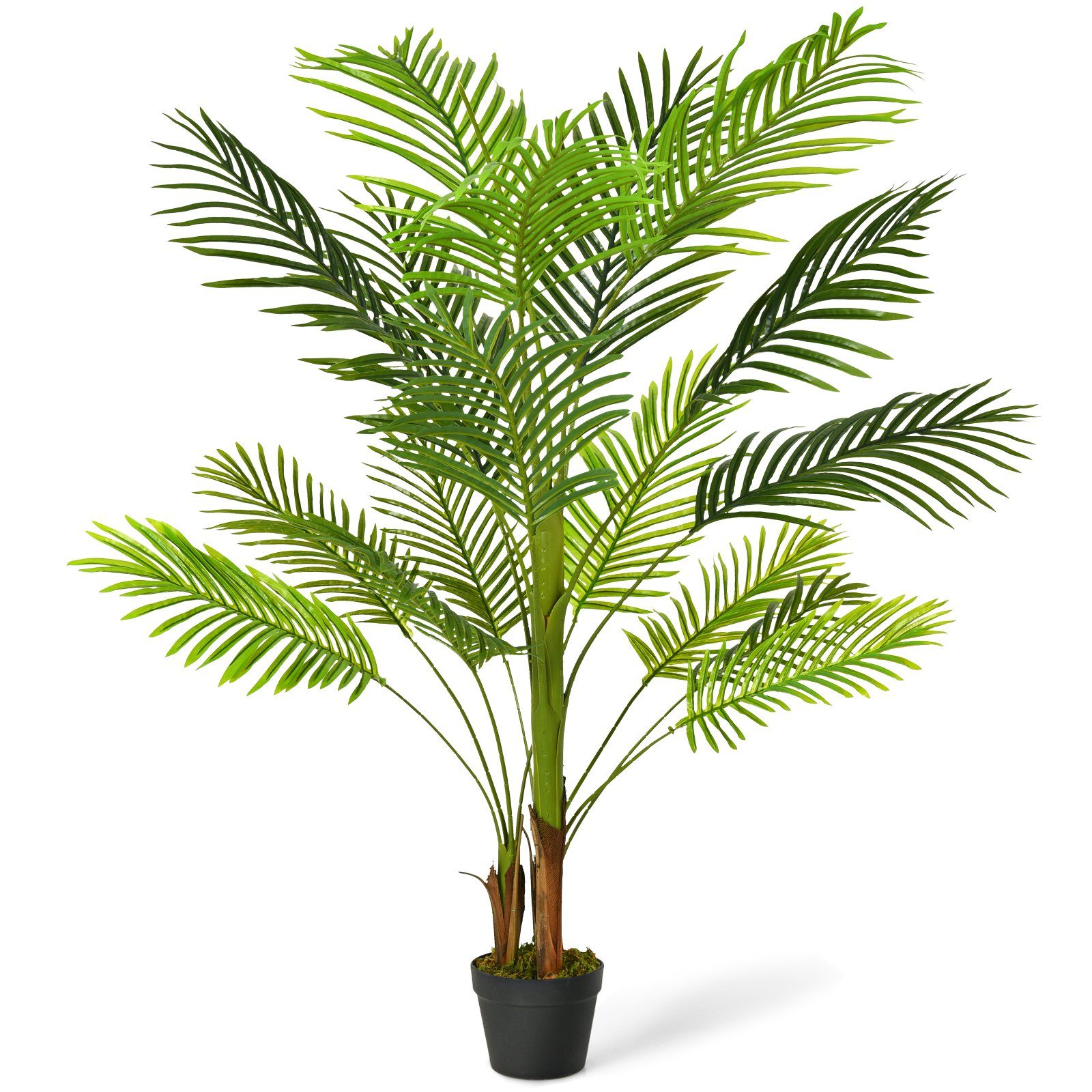150 cm Kunstbaum Kunstpflanze künstliche Pflanze mit Kunststoff-Topf Zimmerpalme 