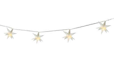 Meinposten LED-Lichtervorhang Sternenvorhang warmweiß 9 Sterne LED Länge 240 cm